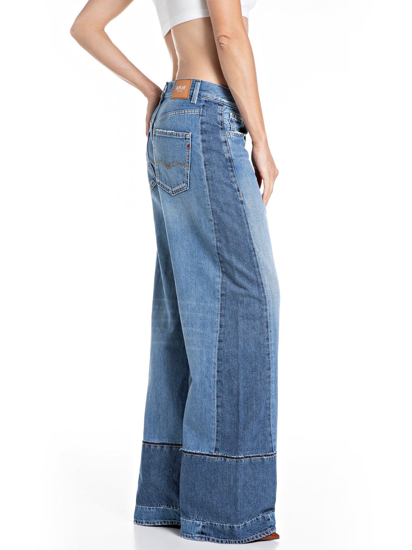 Image 3 of 3 of Replay Wide Leg Jean