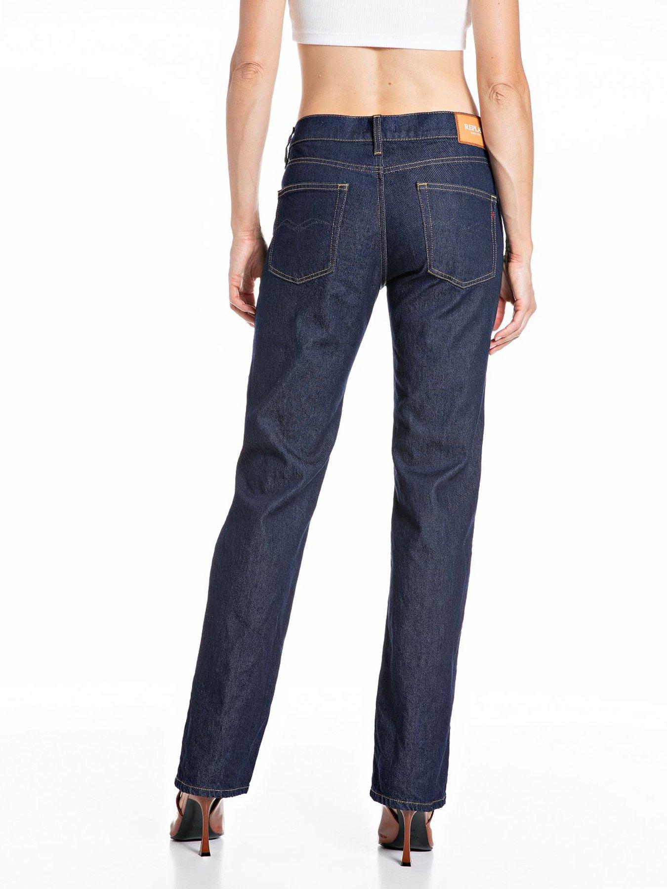  image of replay-straight-low-waist-jean