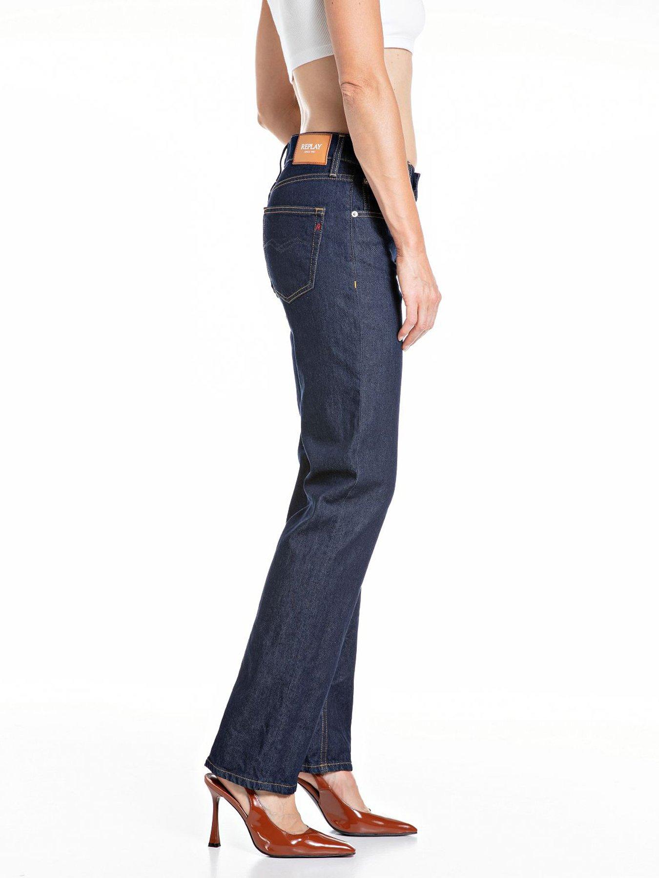  image of replay-straight-low-waist-jean