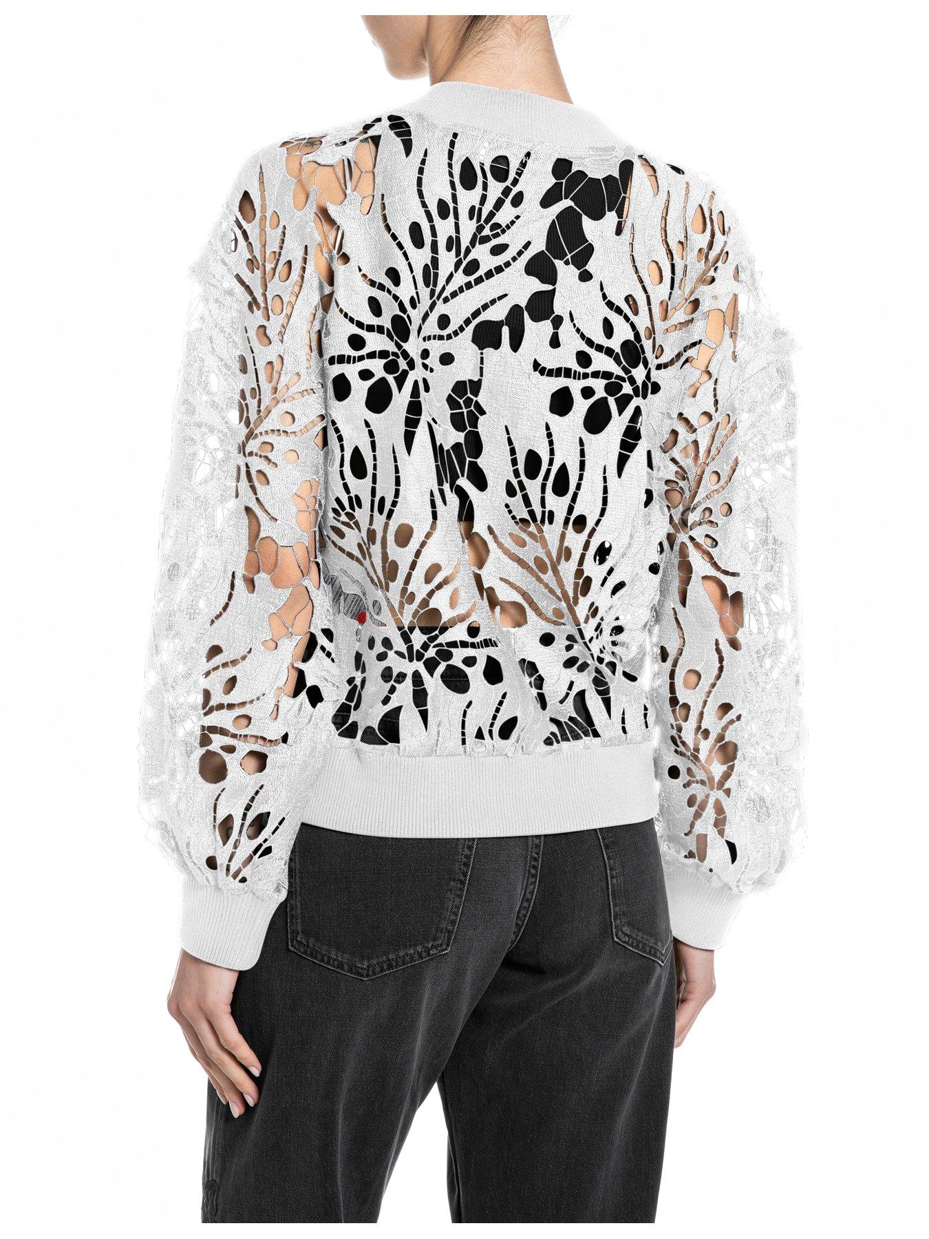 stillFront image of replay-lace-bomber-jacket
