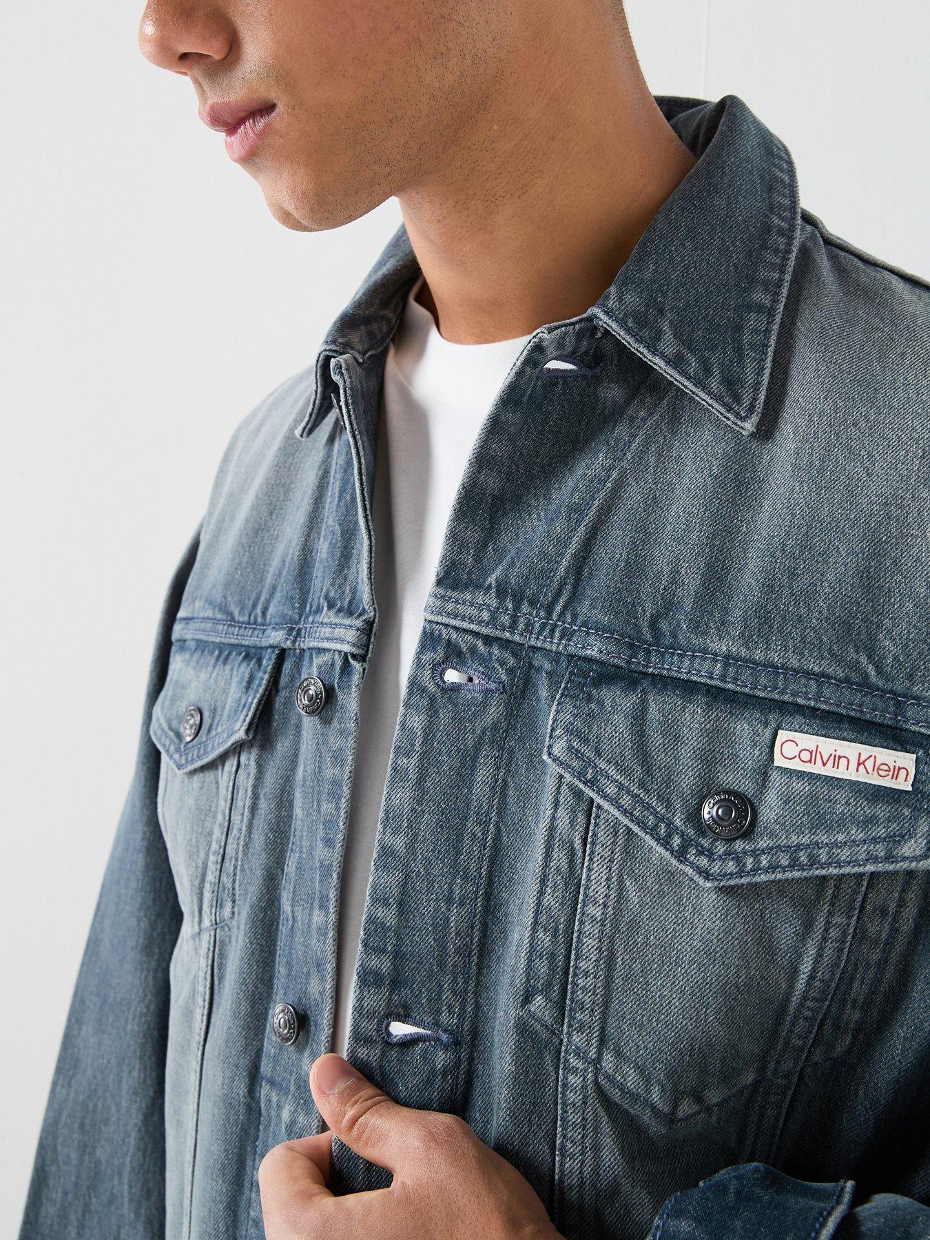 Calvin Klein Jeans 90S Ash Stone Trucker Jacket - Ash Stone - Blue ...