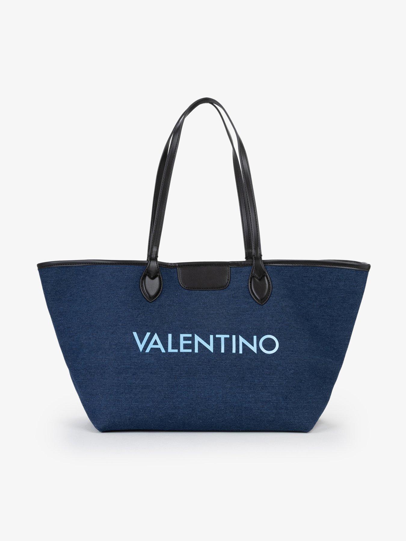 Valentino Reverse Shopping Tote Bag - Blue
