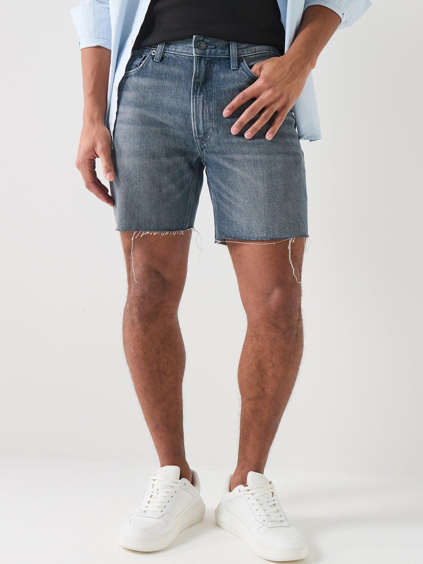Calvin Klein Jeans Regular Fit Denim Shorts - Blue Ash Stone