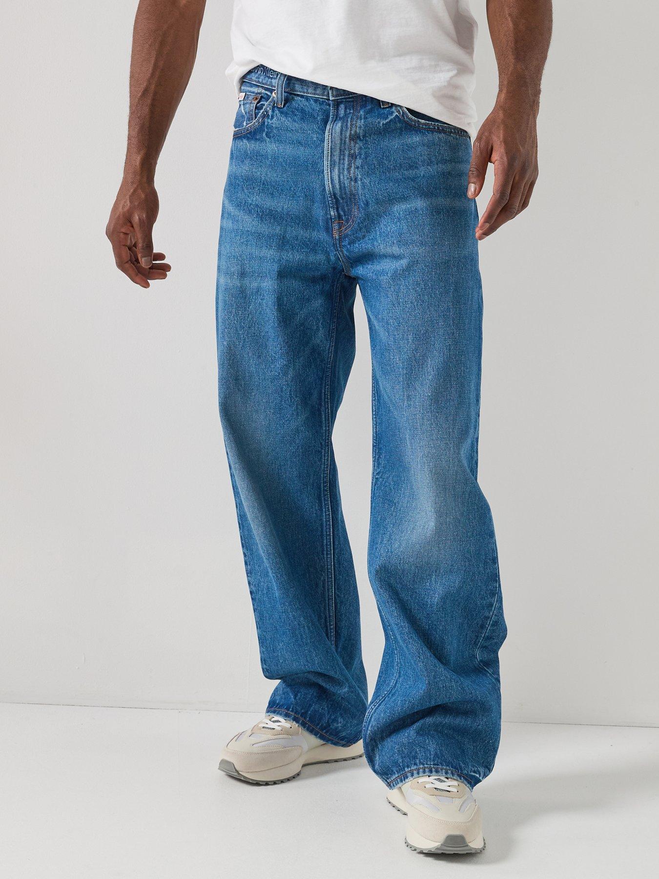 Calvin Klein Jeans Baggy Fit Embossed Waistband - Blue