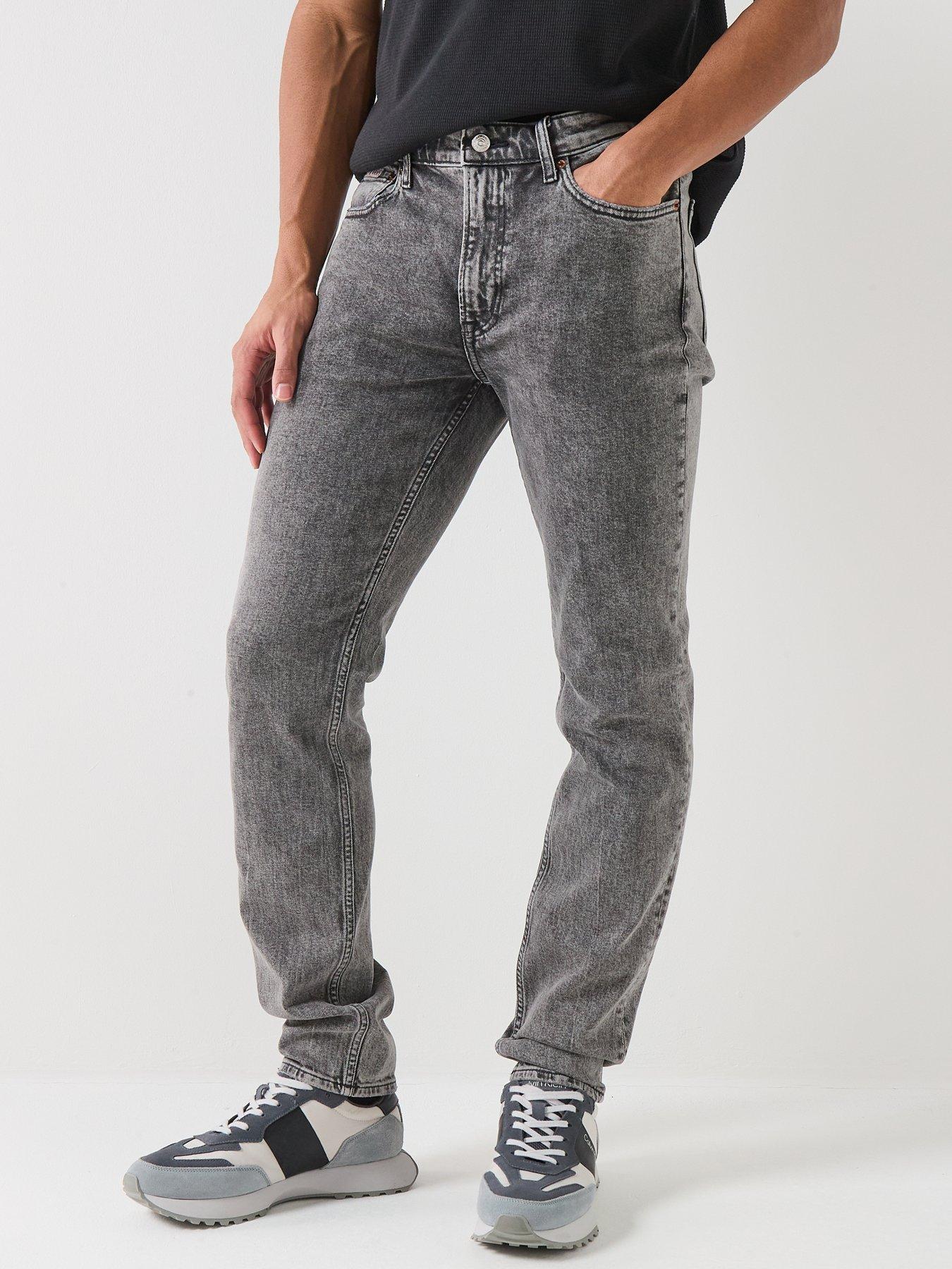  image of calvin-klein-jeans-slim-taper-fit-grey