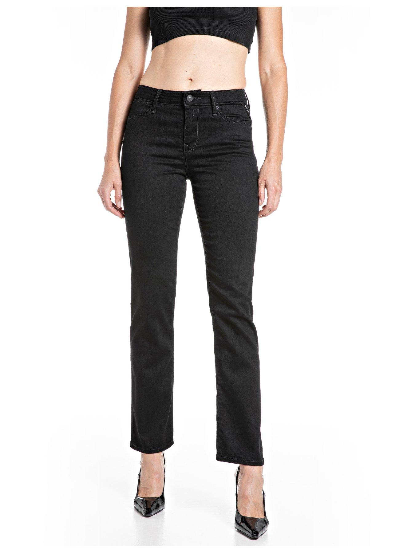 front image of replay-straight-leg-high-waist