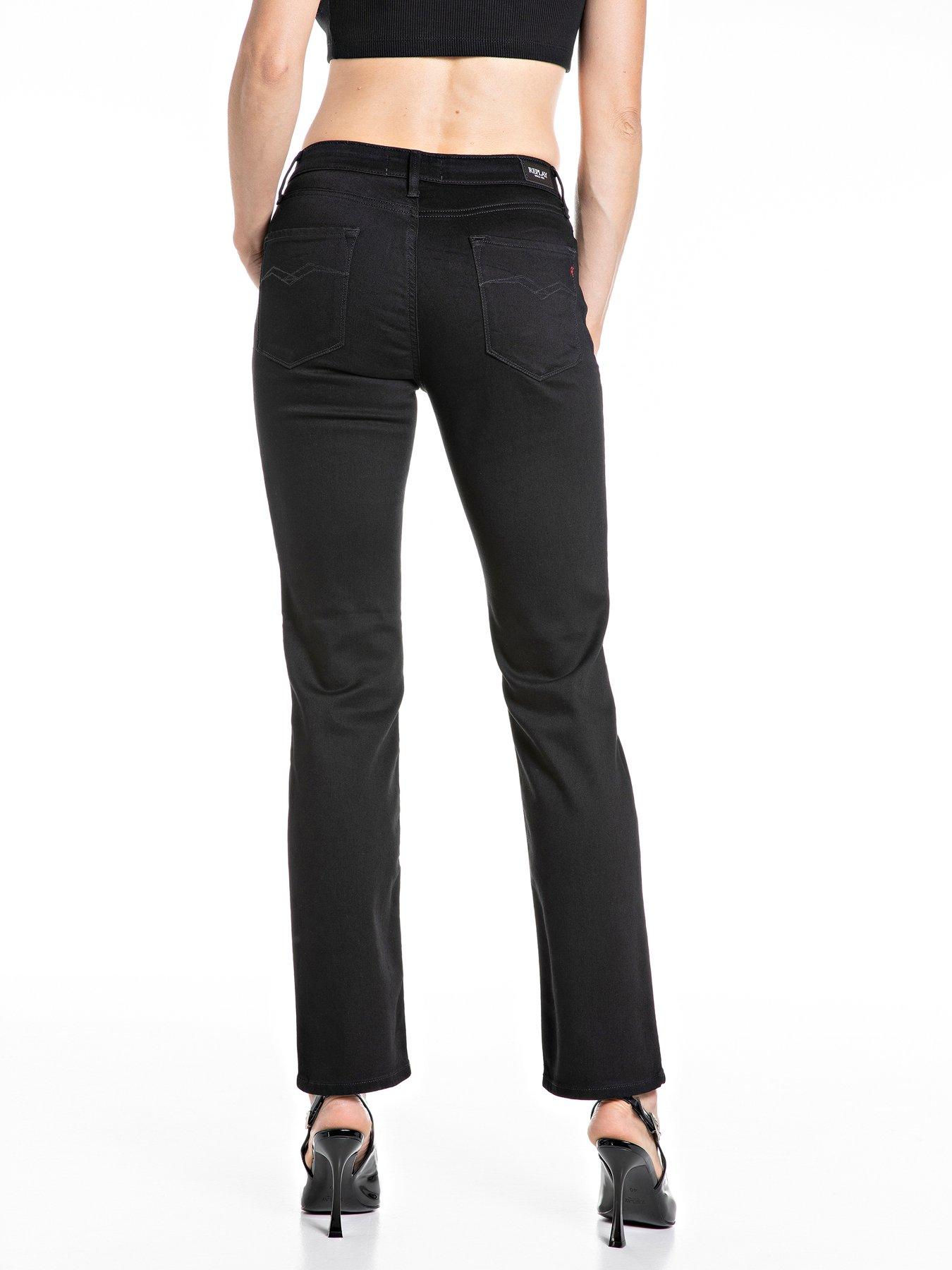 stillFront image of replay-straight-leg-high-waist