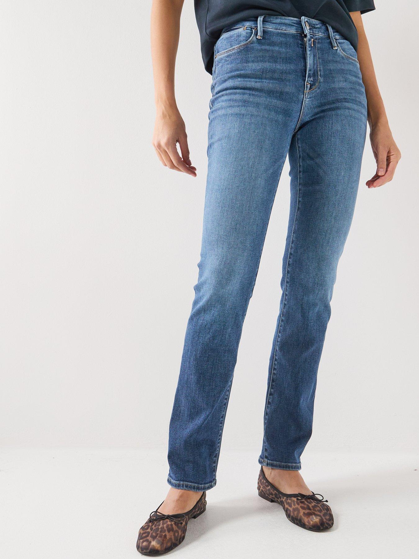 Replay Straight Leg High Waist - Blue
