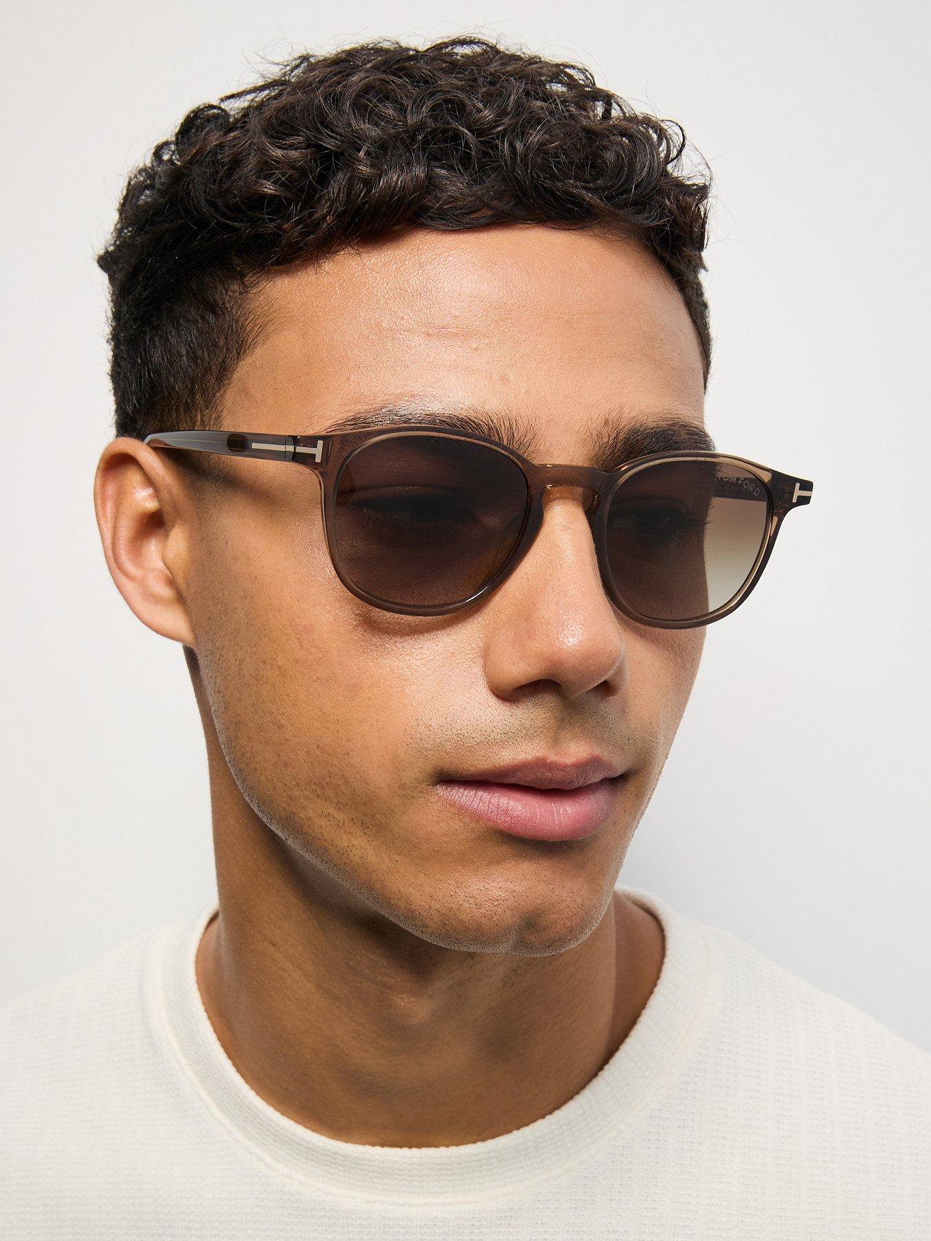 Image 1 of 7 of Tom Ford Holt Sunglasses - Light Brown