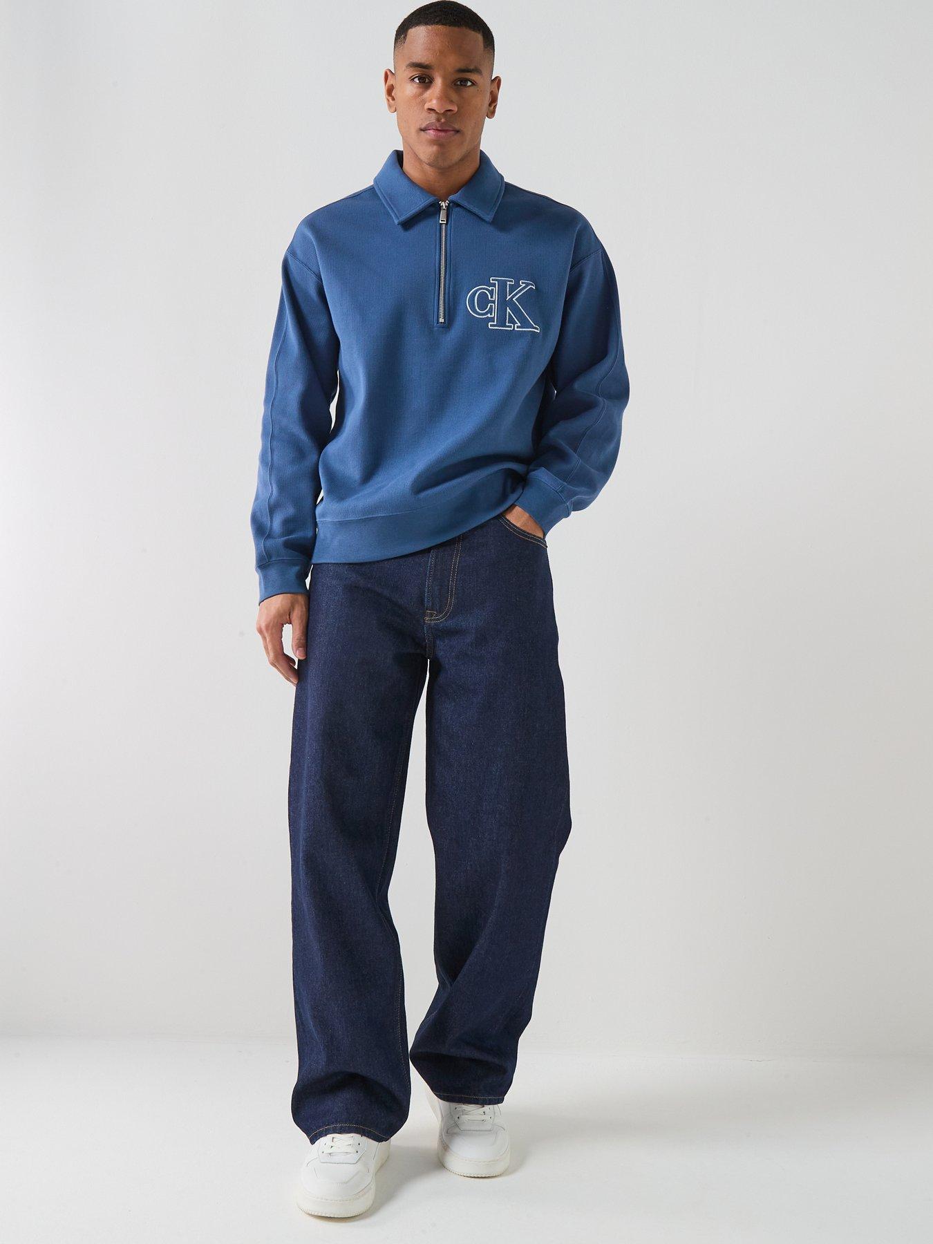Image 3 of 6 of Calvin Klein Jeans Baggy Fit - Dark Blue