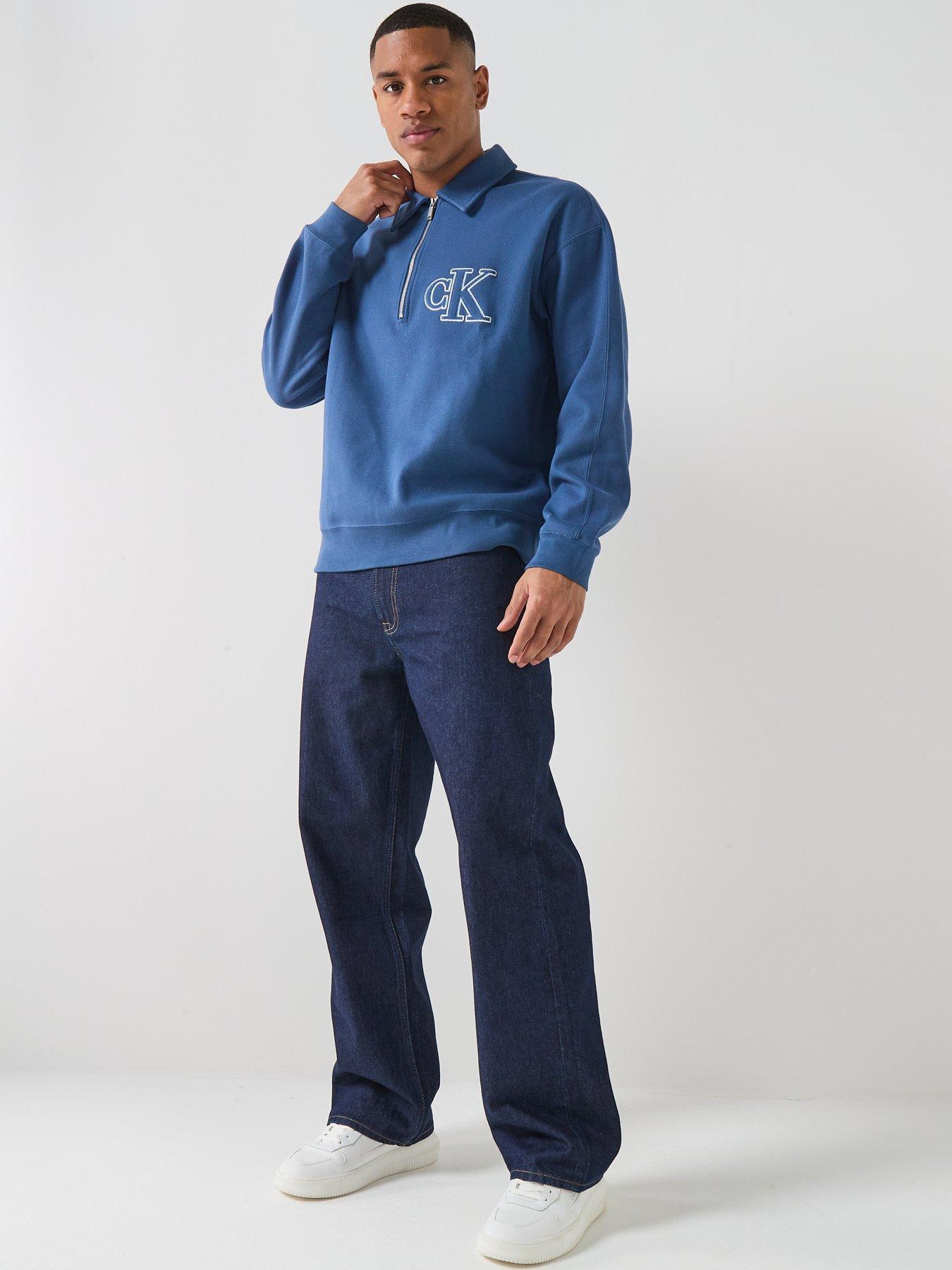 Image 5 of 6 of Calvin Klein Jeans Baggy Fit - Dark Blue