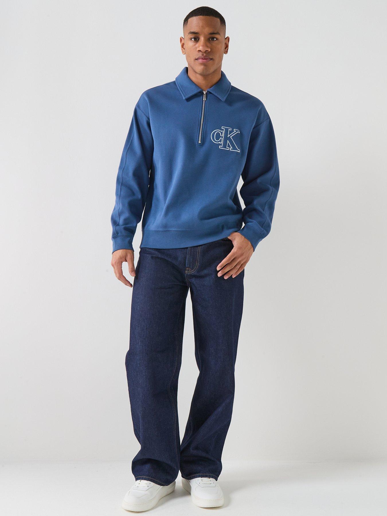 Image 6 of 6 of Calvin Klein Jeans Baggy Fit - Dark Blue