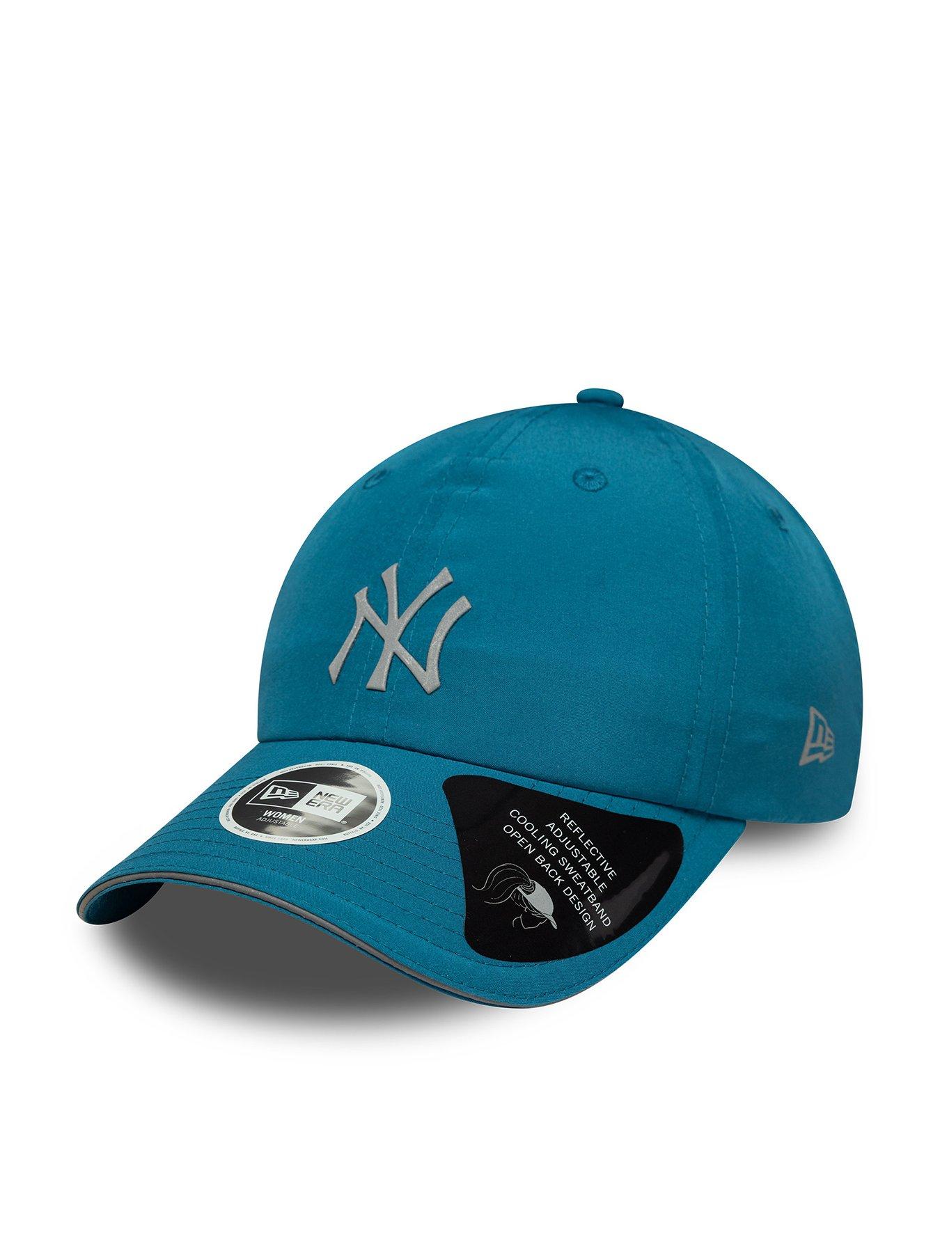 New Era New York Yankees Womens MLB Pony Tail Black Open Back Cap - Black