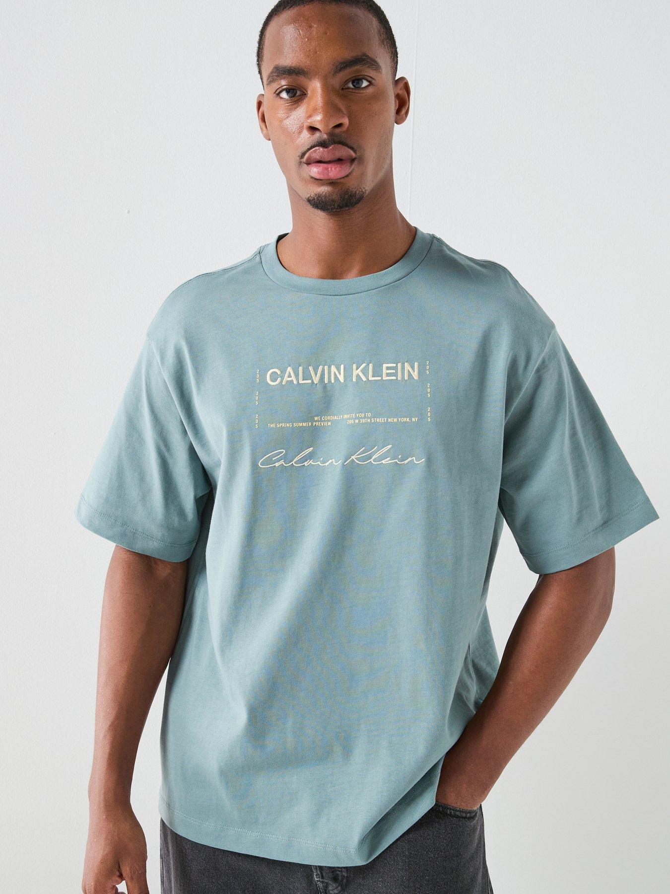 Calvin Klein Jeans Calvin Klein Jeans Embroidered Graphic Relaxed T-shirt -frosted Spruce