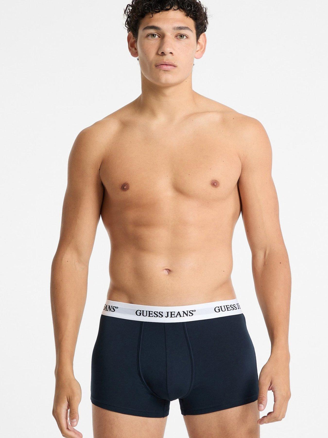 Guess Jeans 3 Pack Trunks - Navy