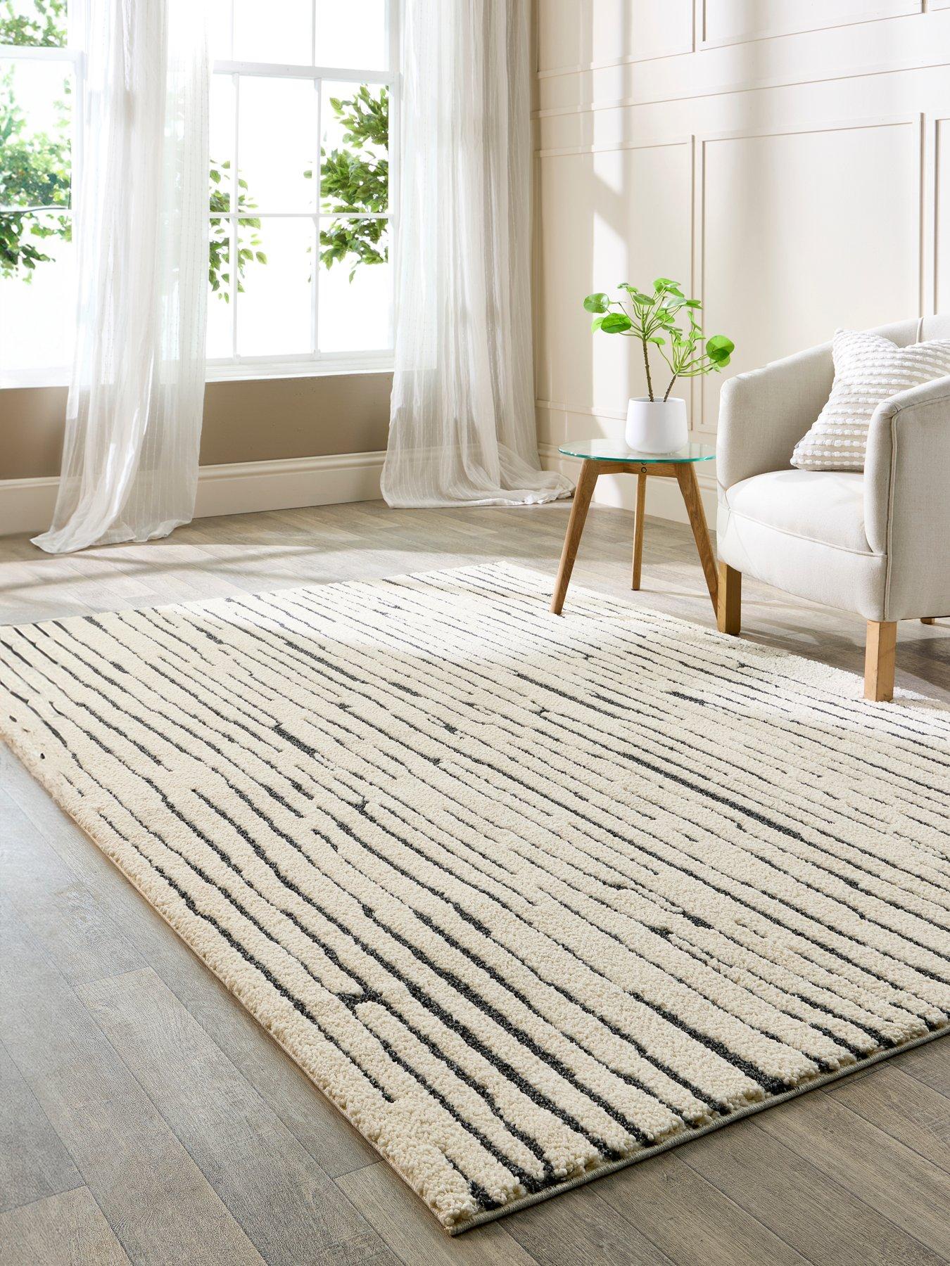 Image 1 of 6 of The Very Collection Woodweave&nbsp;Rug - Ivory/Charcoal