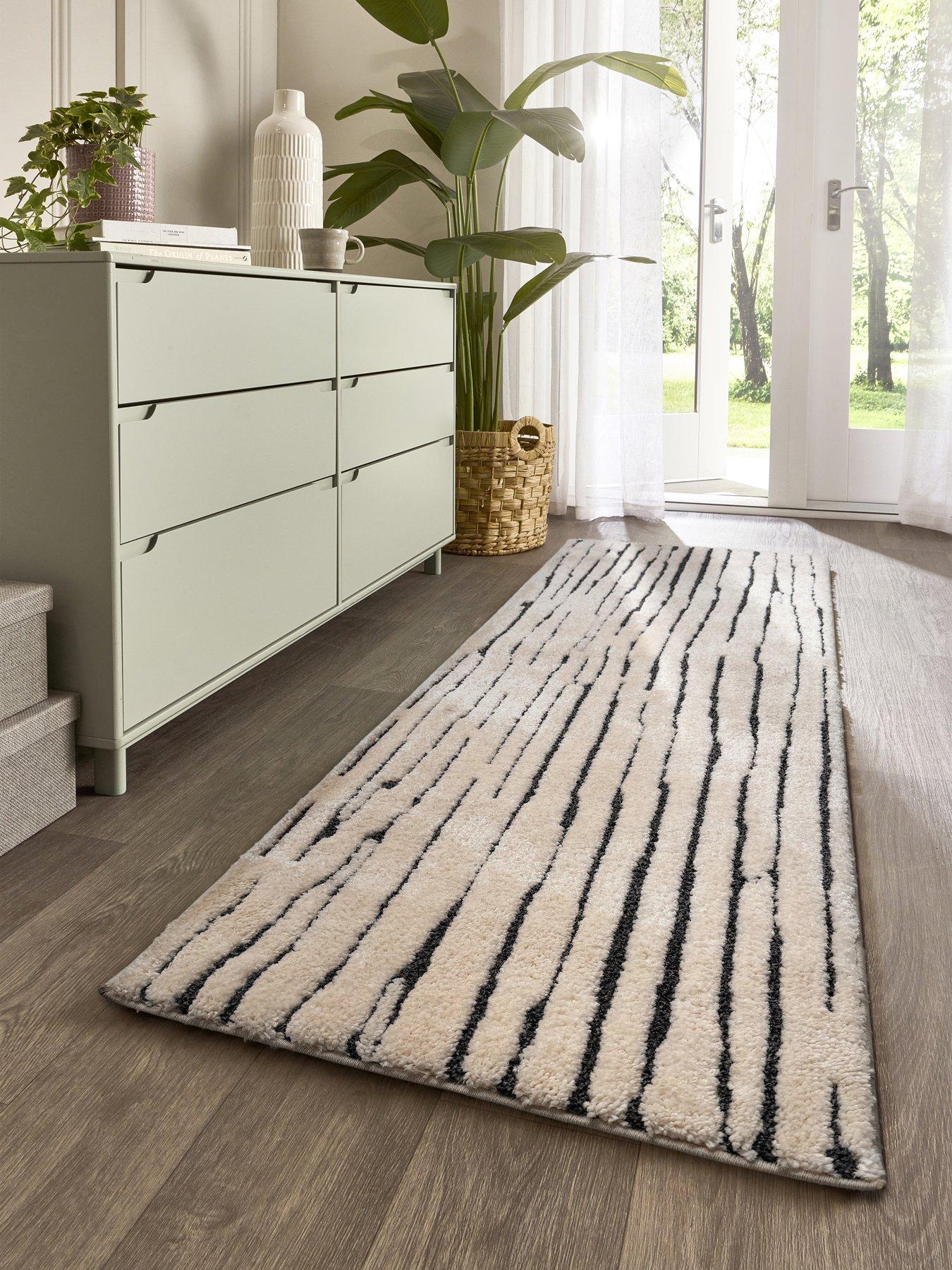 Very Home Woodweave 67x200cm Runner Ivory/charcoal
