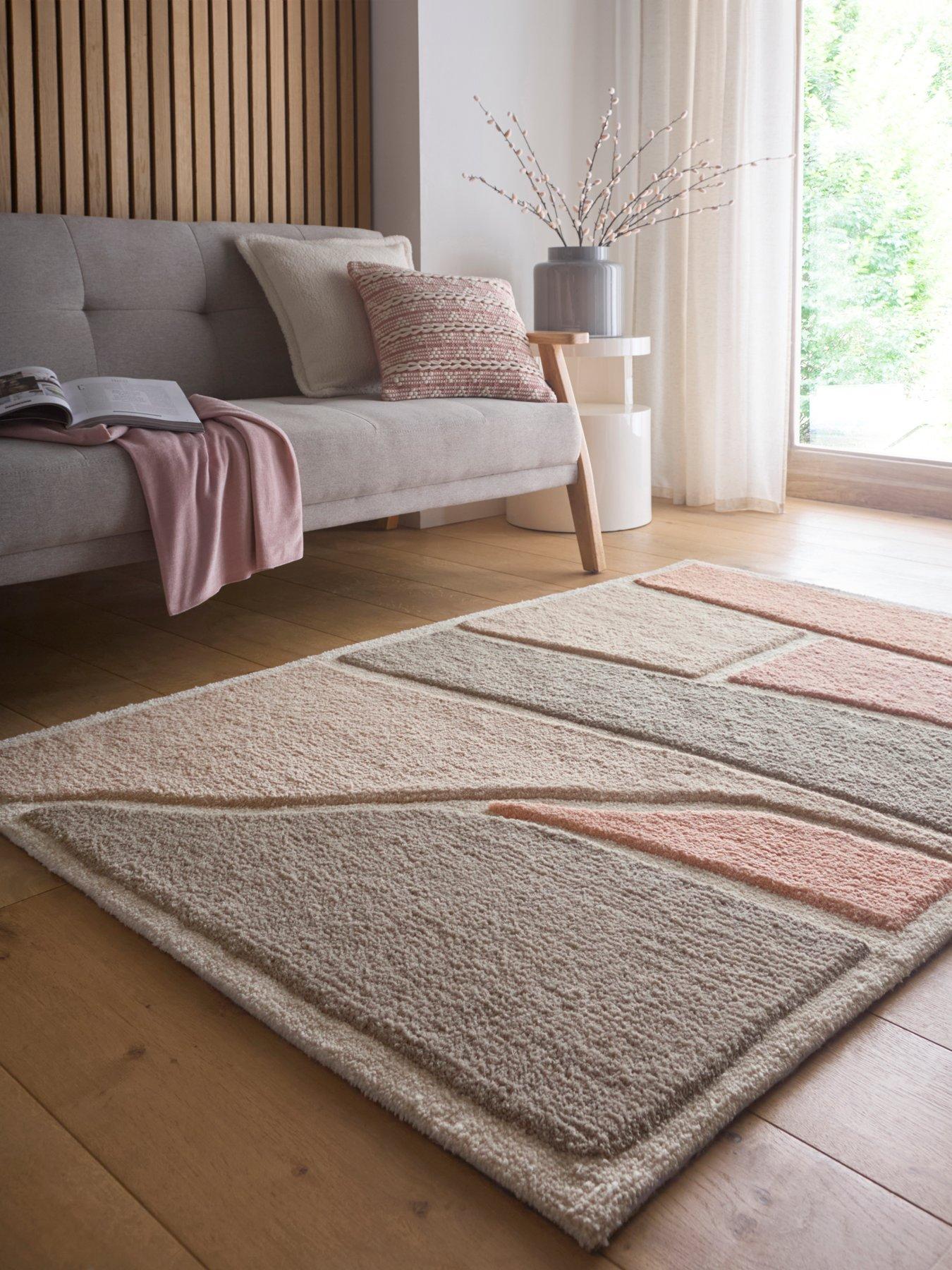 The Very Collection Strata Rug - Pink/Grey
