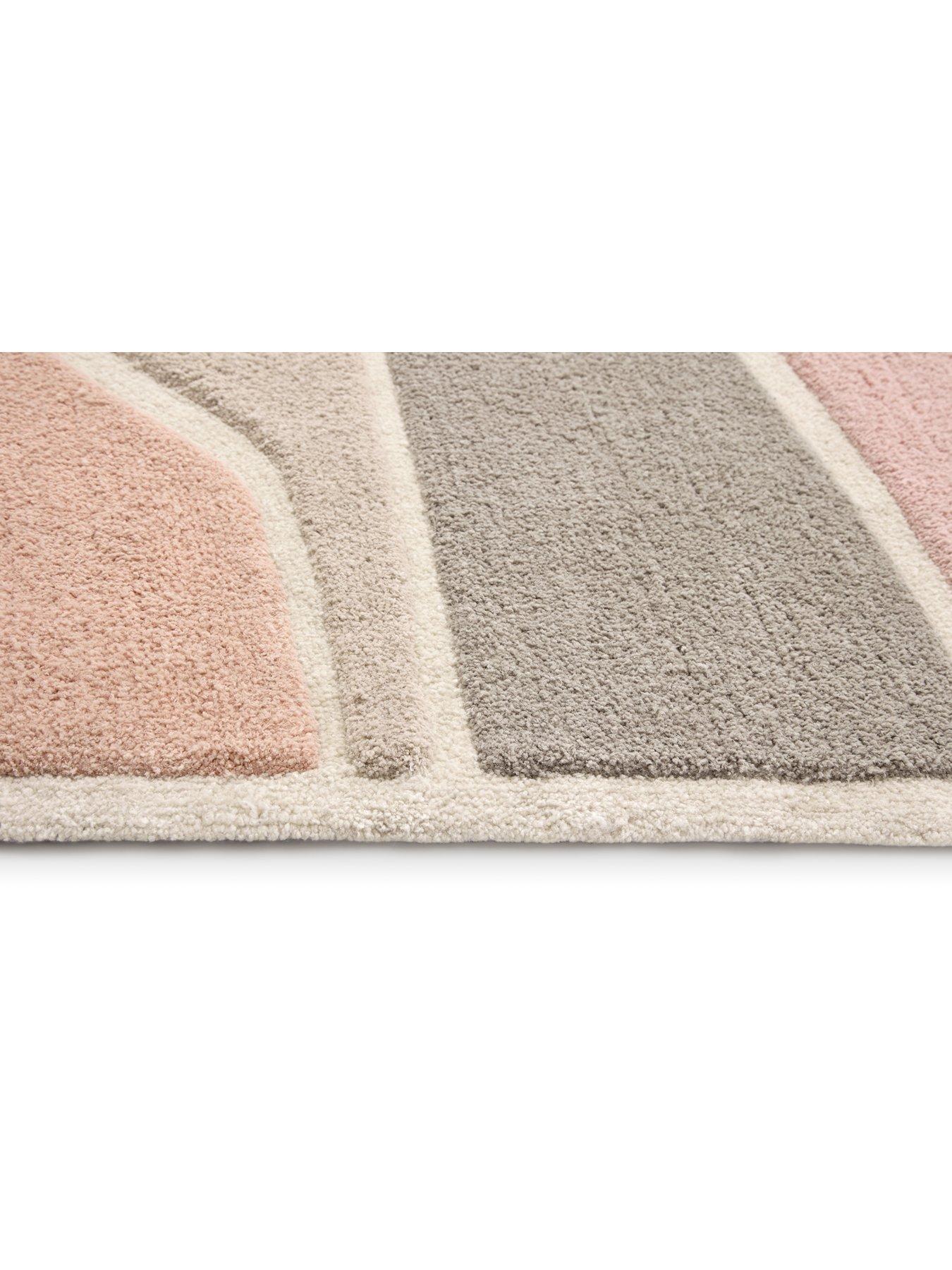 Image 4 of 4 of The Very Collection Strata&nbsp;Rug -&nbsp;Pink/Grey