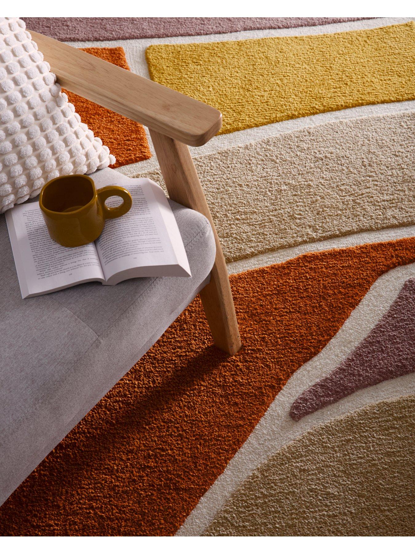  image of very-home-strata-rug-terracotta