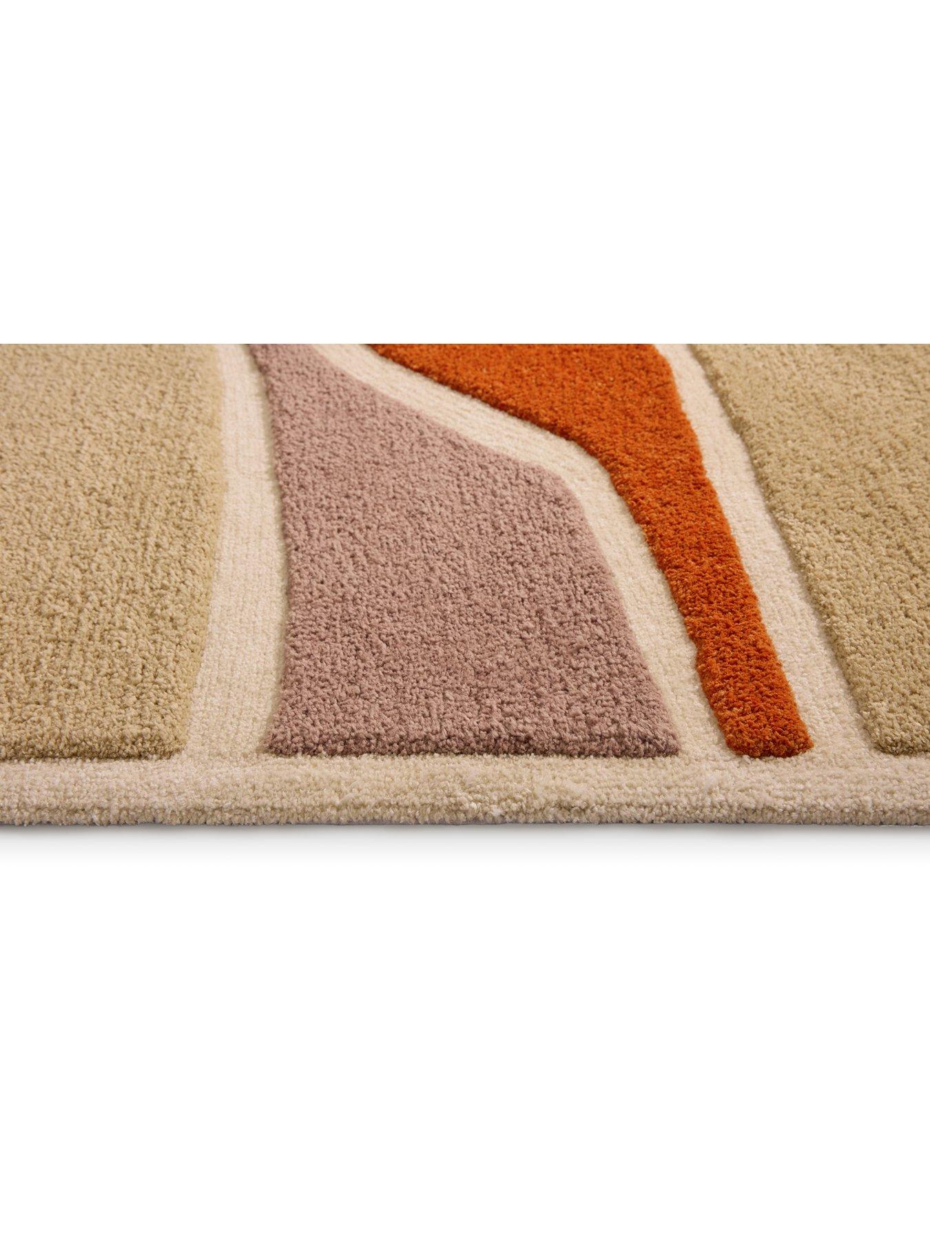  image of very-home-strata-rug-terracotta