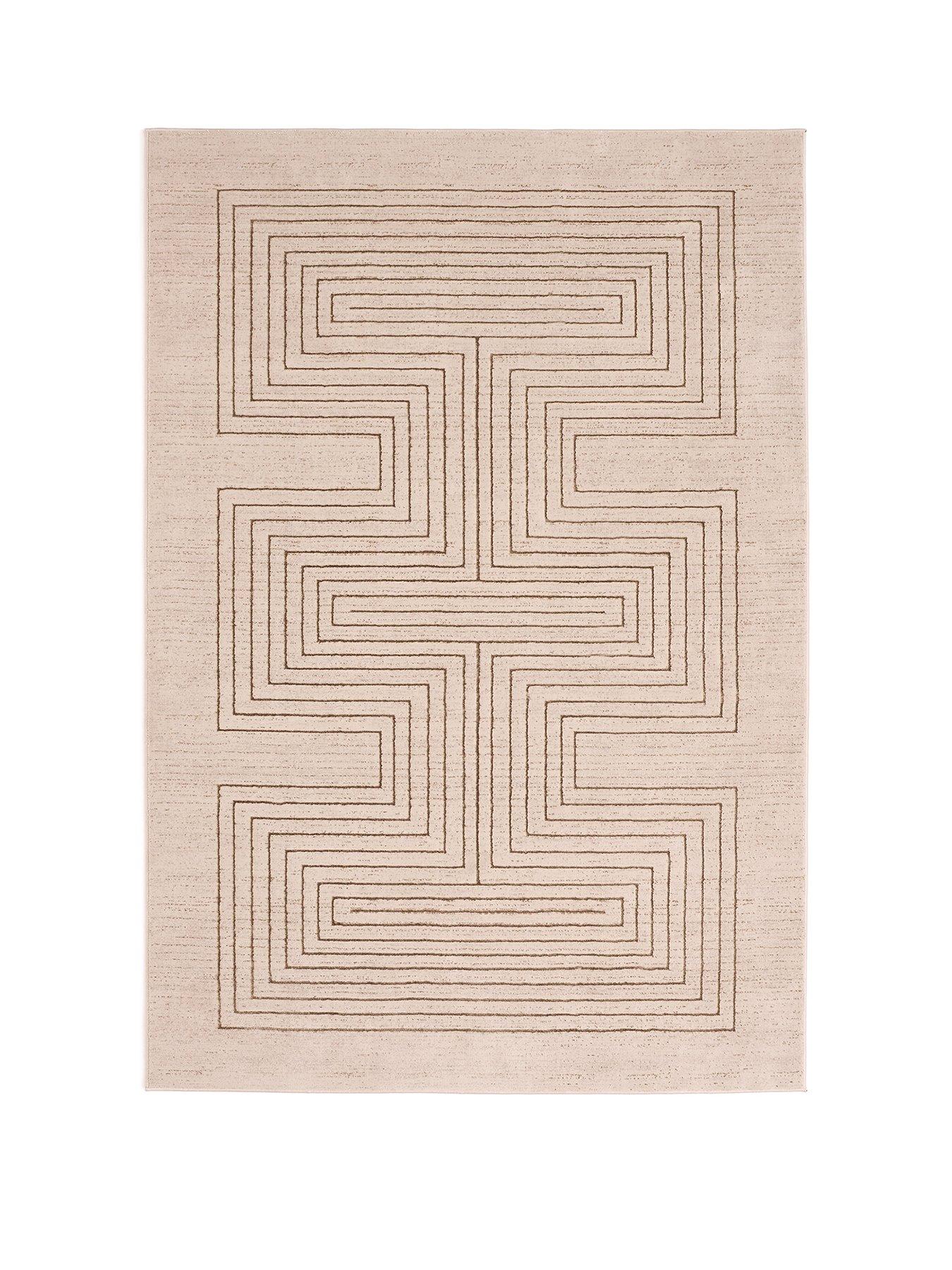 Image 2 of 5 of The Very Collection Calacatta Lines Natural Rug