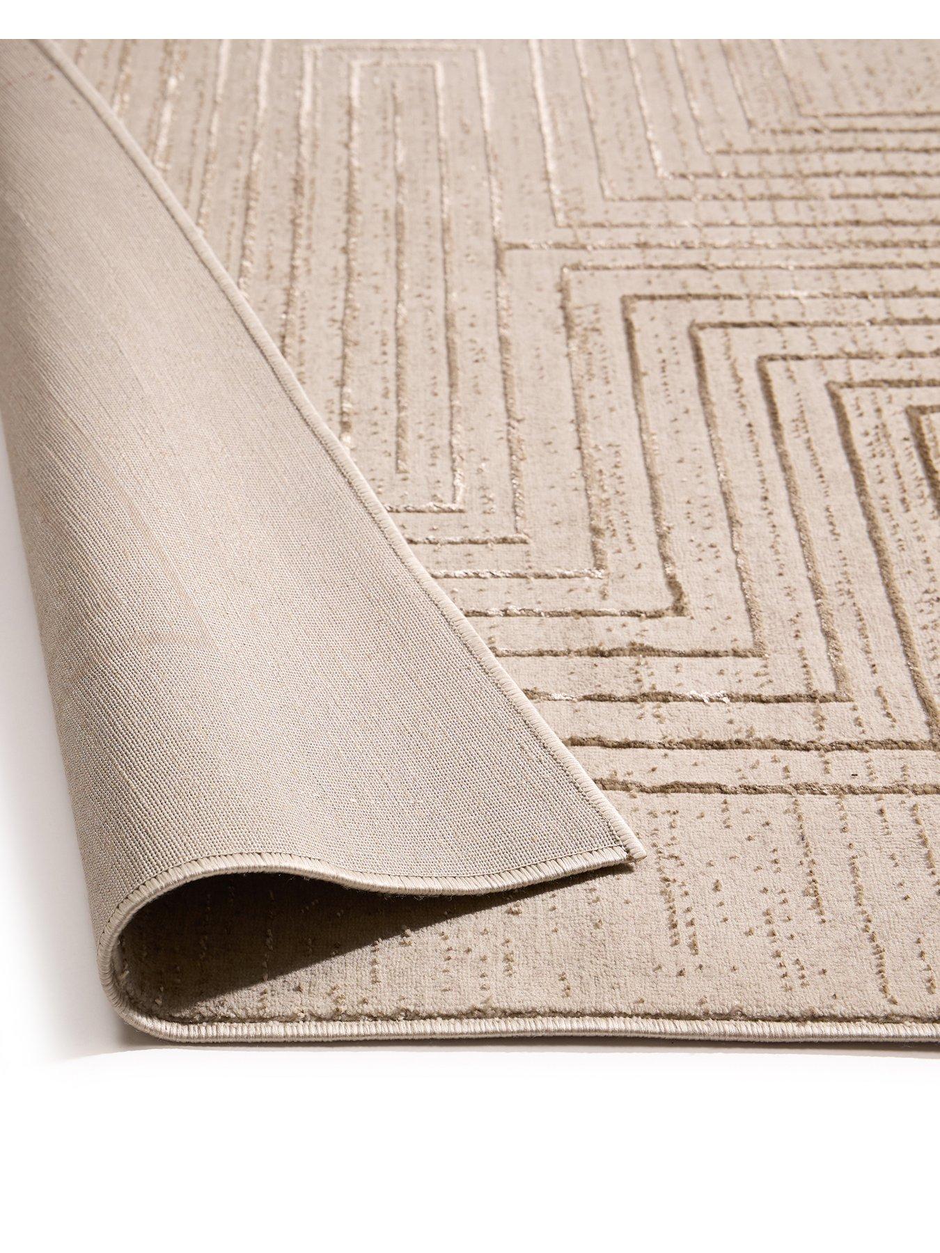 Image 3 of 5 of The Very Collection Calacatta Lines Natural Rug
