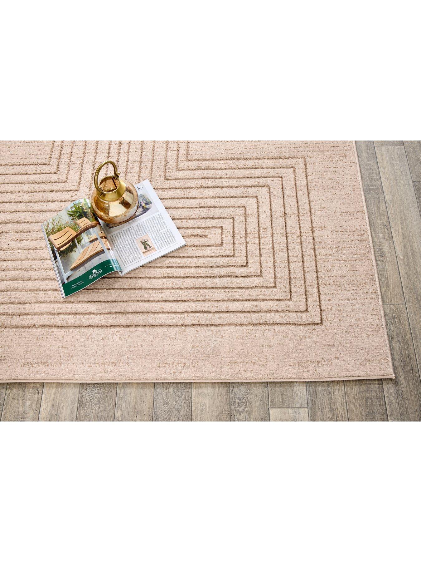Image 4 of 5 of The Very Collection Calacatta Lines Natural Rug