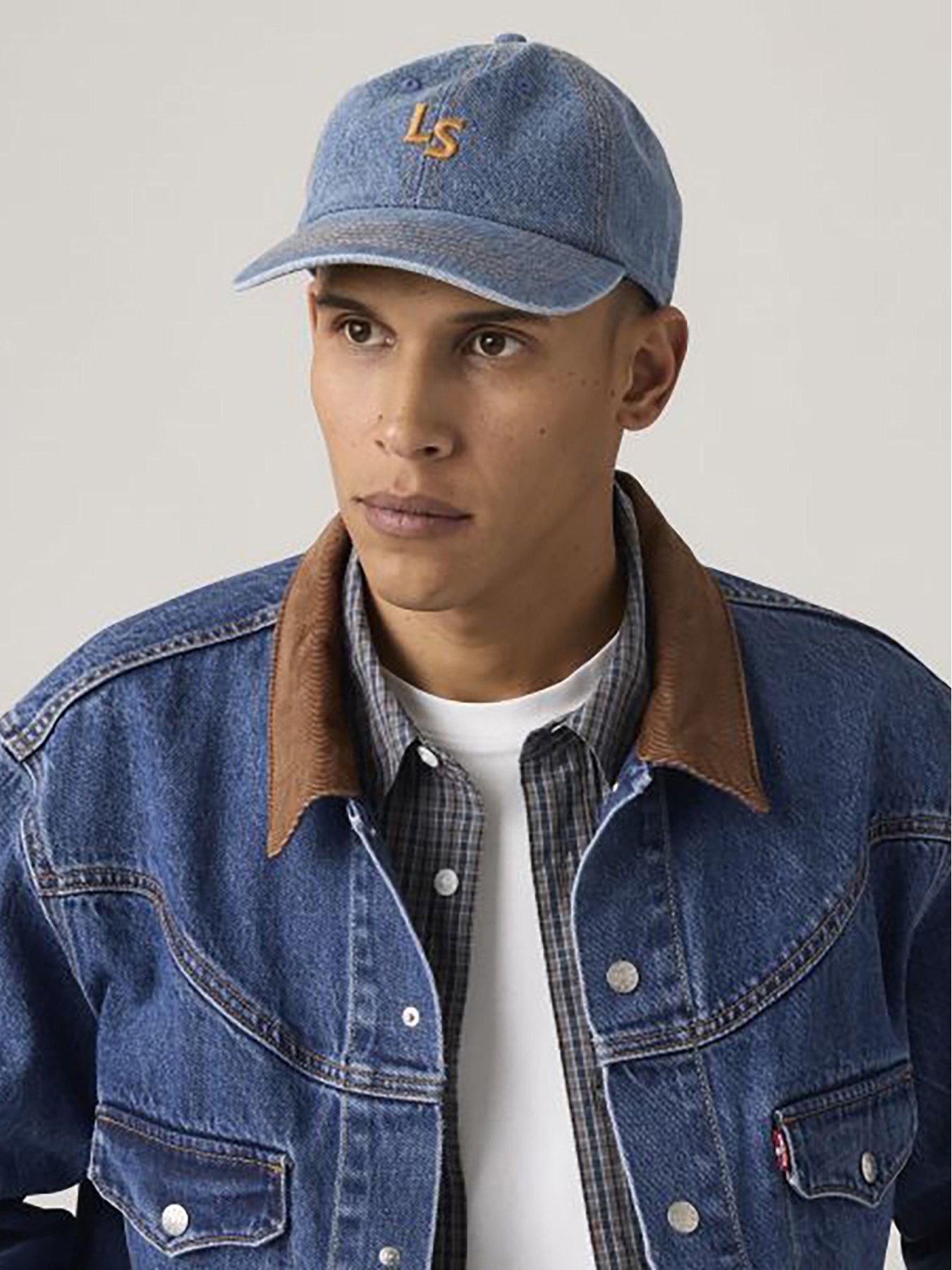Image 2 of 5 of Levi's Long Sleeve Monogram Cap - Blue Denim