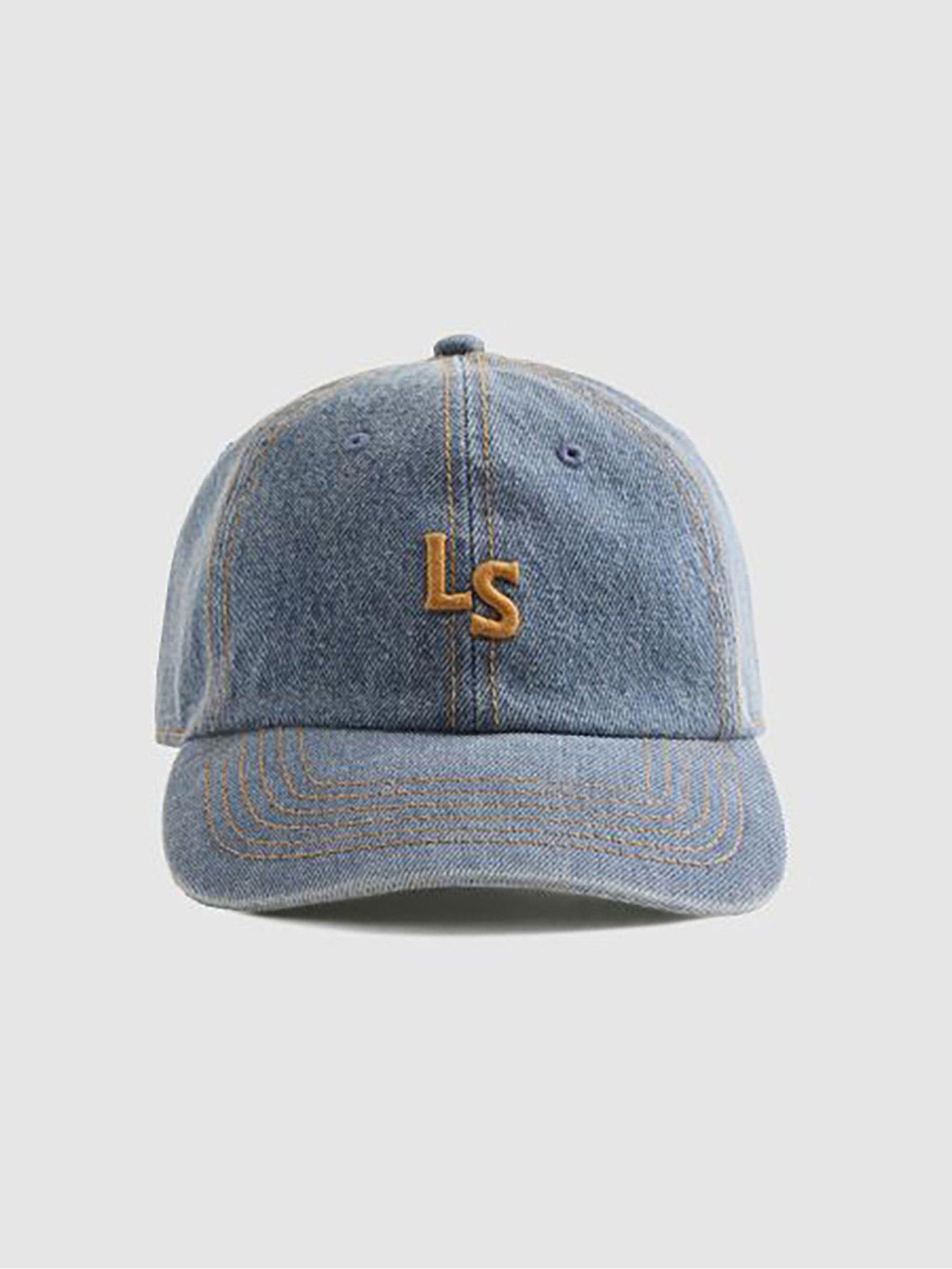 Image 3 of 5 of Levi's Long Sleeve Monogram Cap - Blue Denim