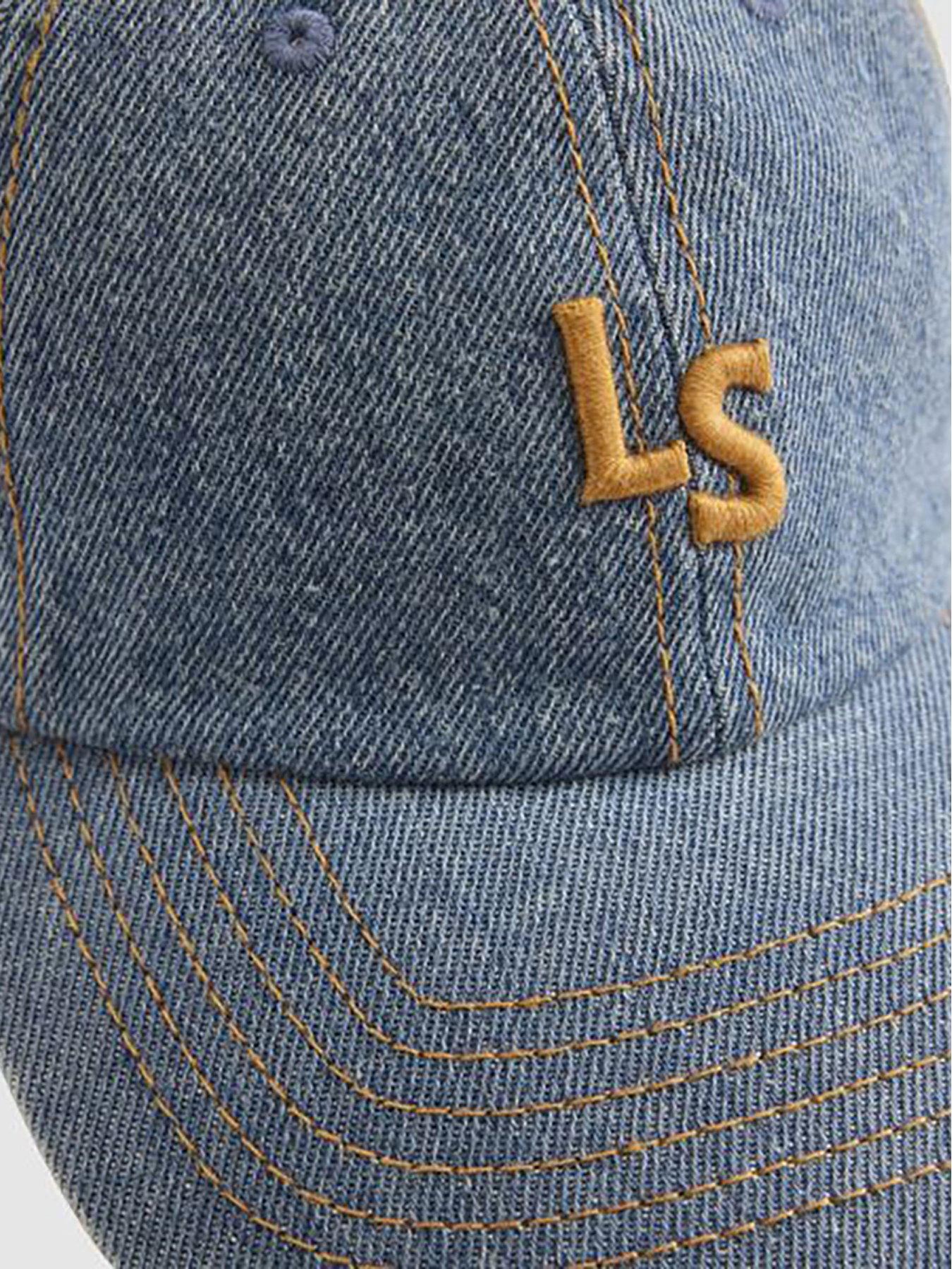 Image 5 of 5 of Levi's Long Sleeve Monogram Cap - Blue Denim