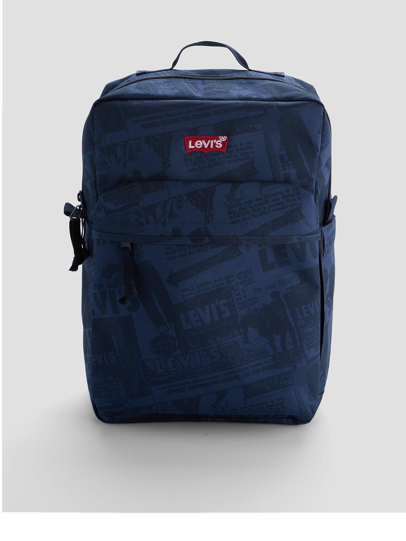  image of levis-heritage-print-l-pack-standard-issue-backpack-vintage-indigo