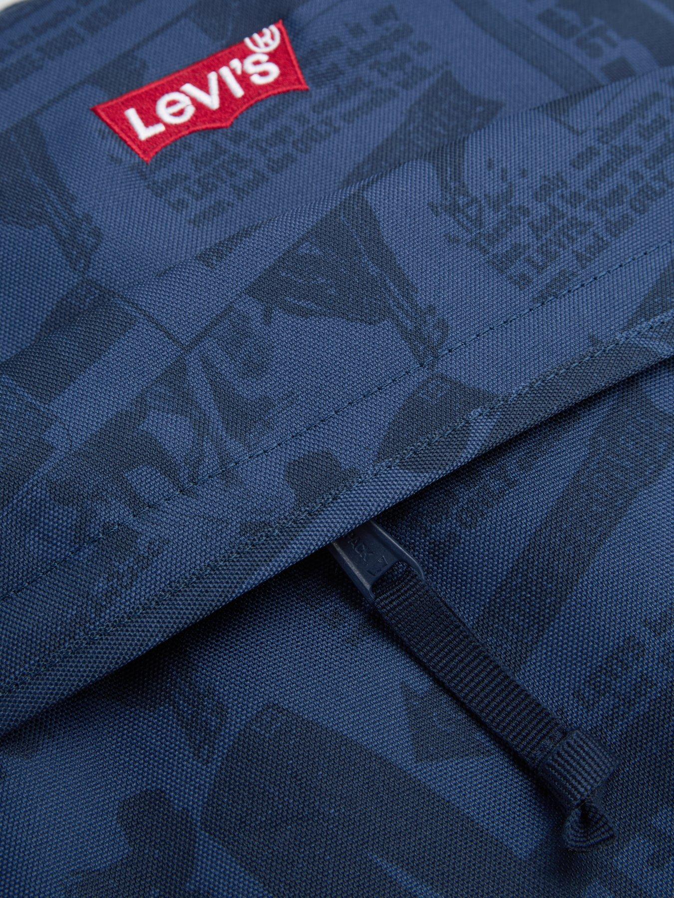  image of levis-heritage-print-l-pack-standard-issue-backpack-vintage-indigo