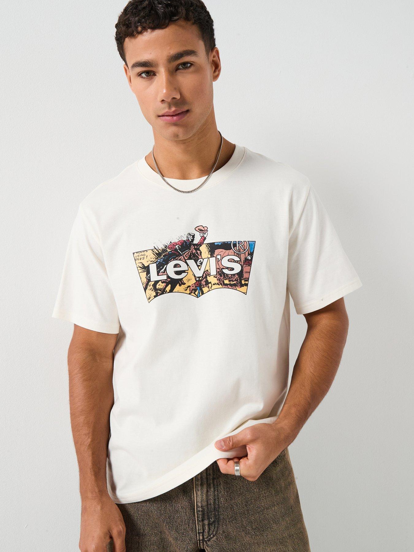 Levi's Cowboy Batwing Graphic Relaxed Fit T-Shirt - White