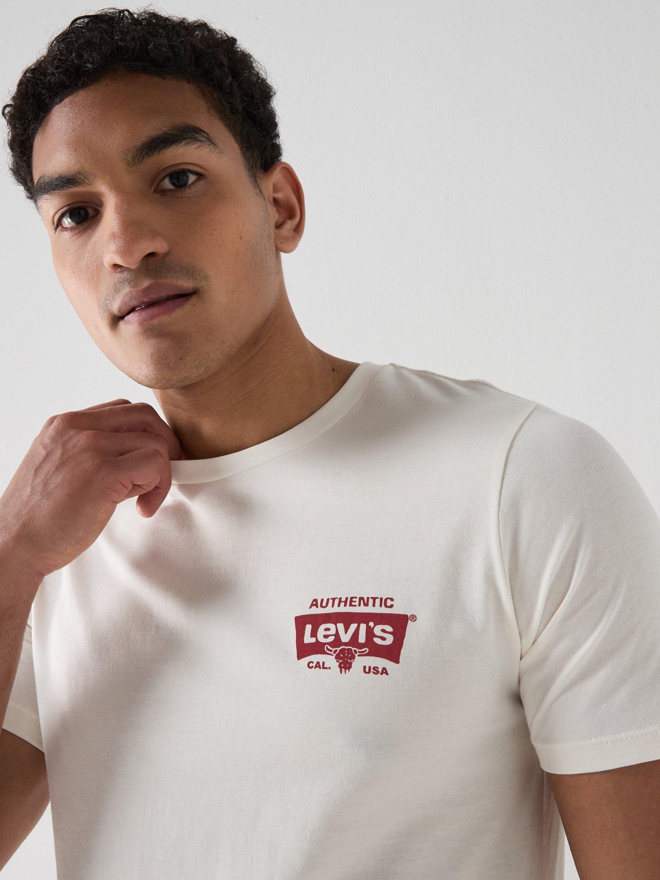 Image 4 of 4 of Levi's Western Back Graphic T-Shirt - White