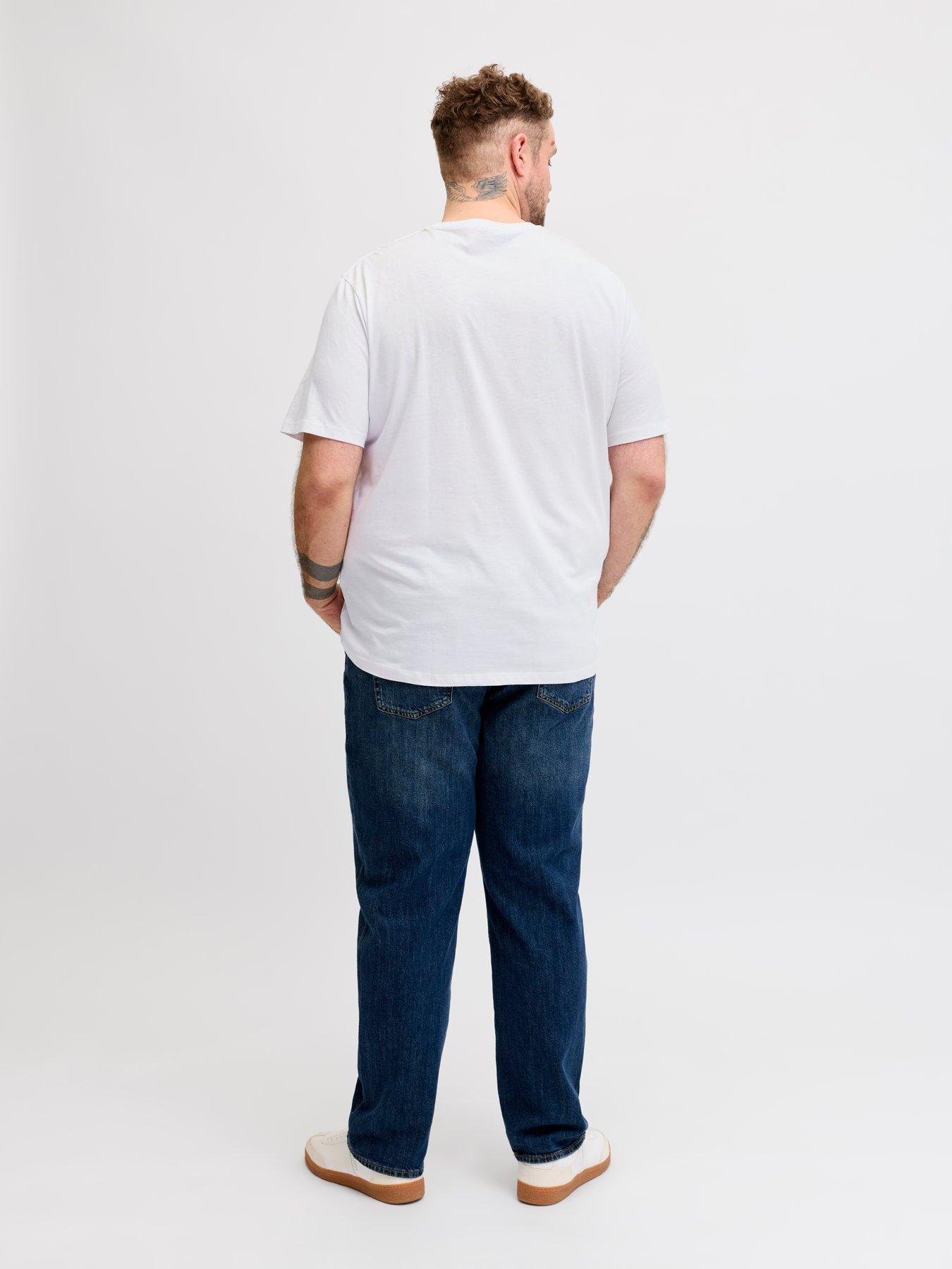  image of jack-jones-plus-logo-t-shirt-white