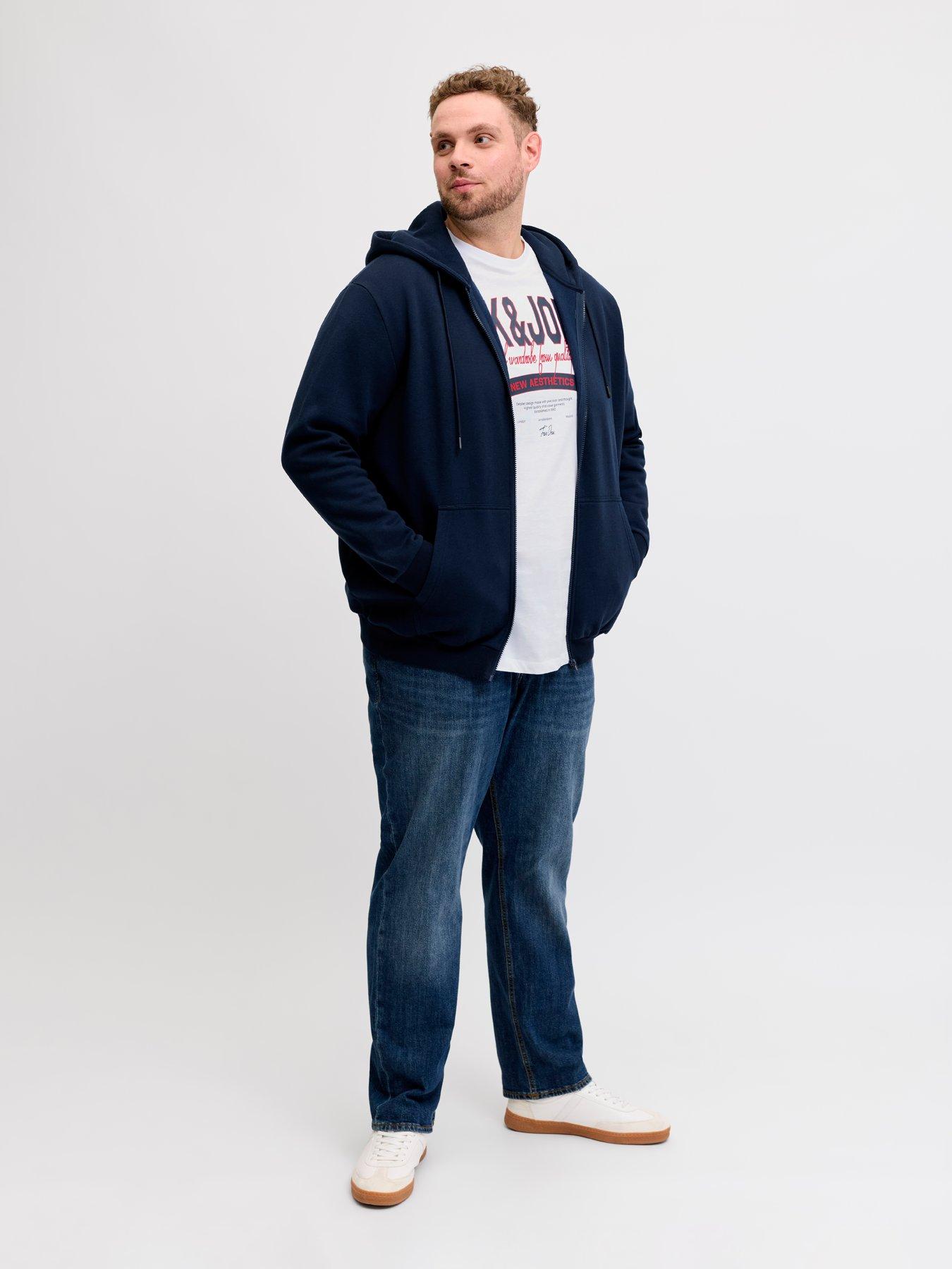  image of jack-jones-plus-logo-t-shirt-white