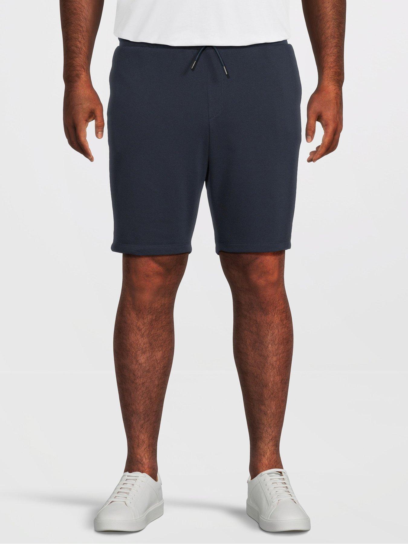 Jack & Jones Plus Gordon Bradley Sweat Shorts - Navy