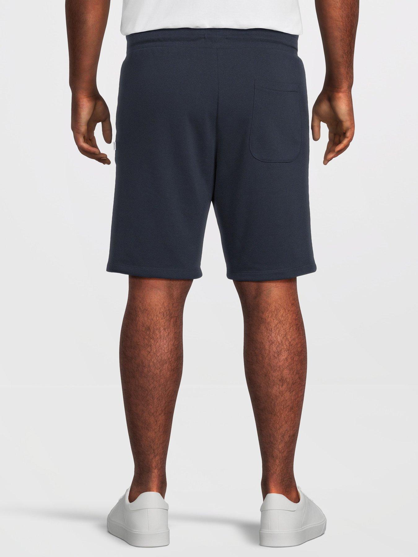 Image 2 of 5 of Jack & Jones Plus Gordon Bradley Sweat Shorts - Navy