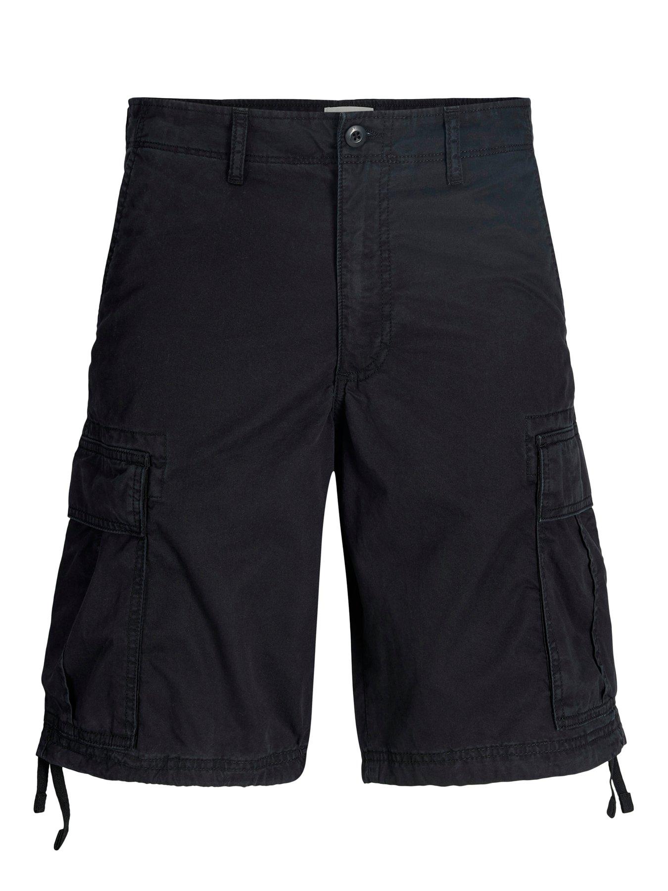 Image 5 of 6 of Jack & Jones Plus Cole Frank Cargo Shorts - Black