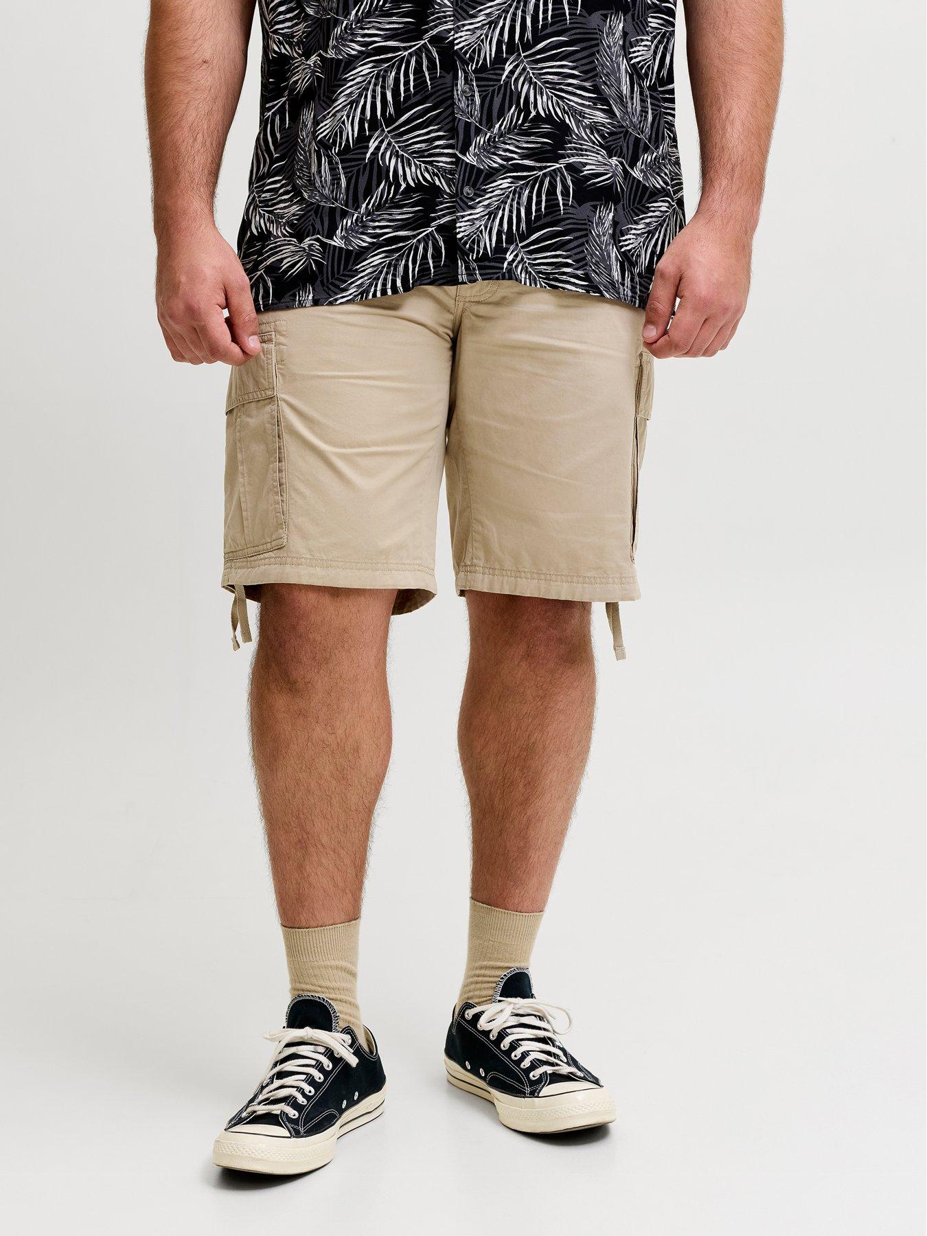Image 1 of 7 of Jack & Jones Plus Cole Frank Cargo Shorts - Beige