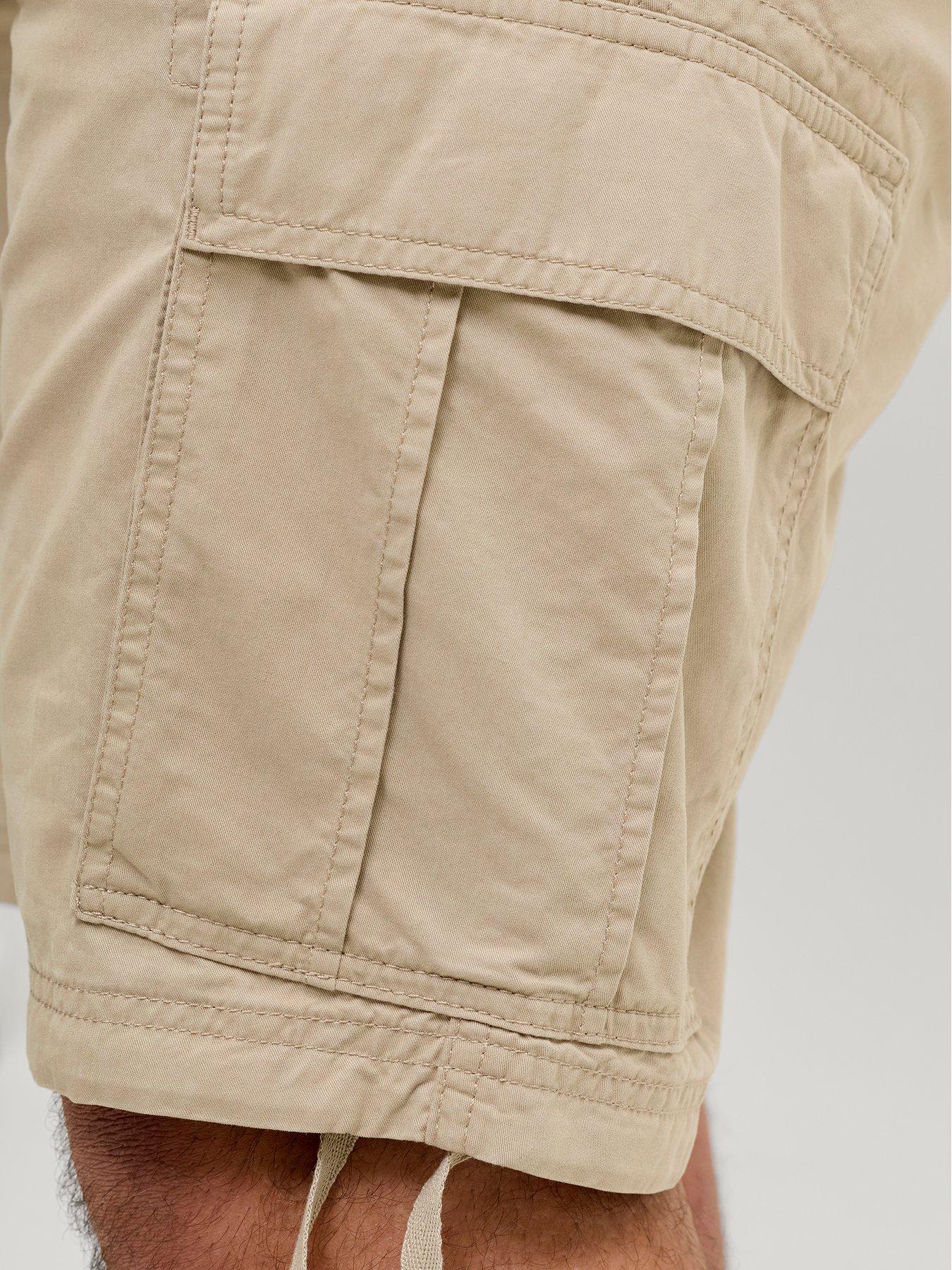 Image 4 of 7 of Jack & Jones Plus Cole Frank Cargo Shorts - Beige