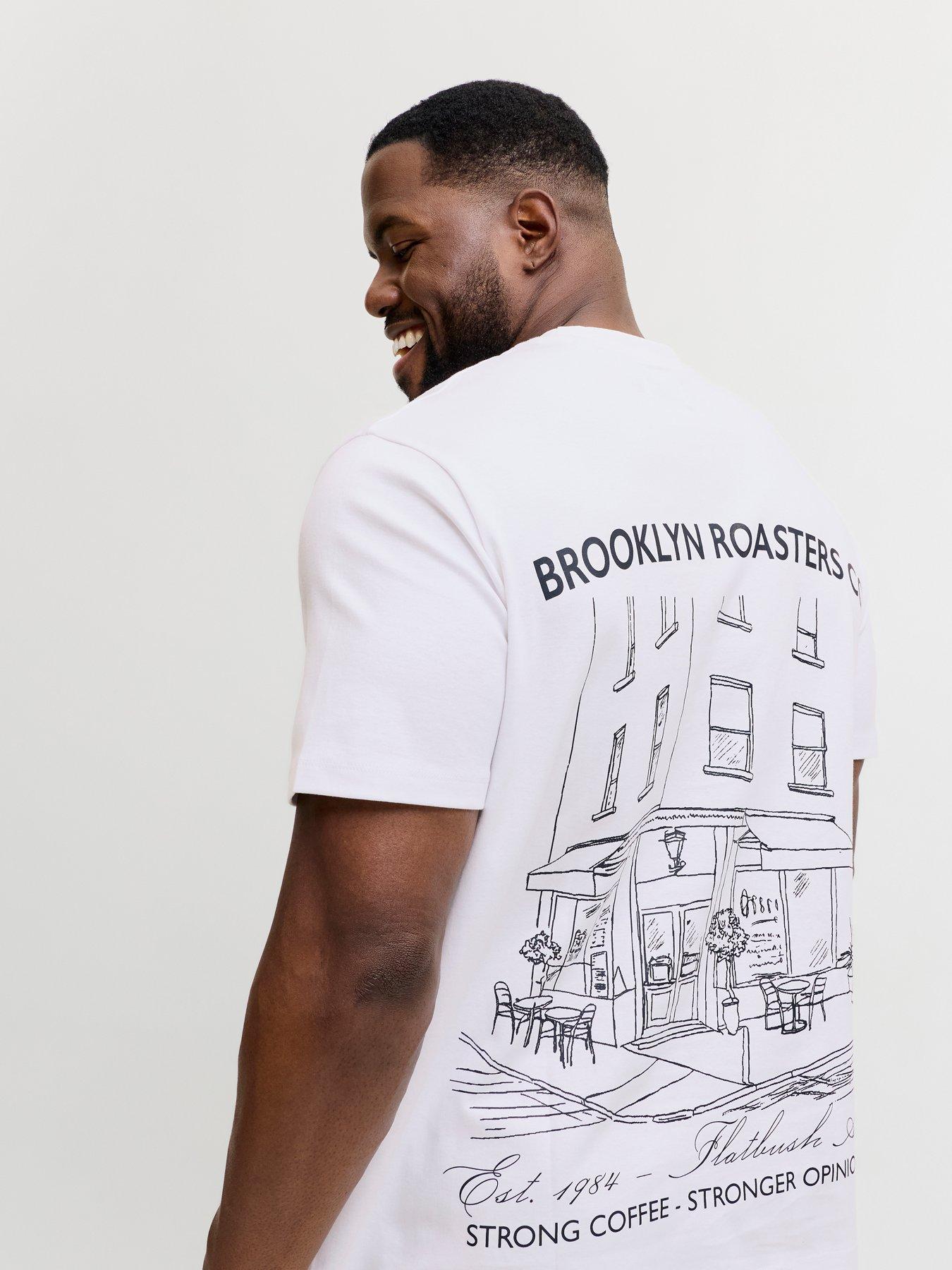 Jack & Jones Plus Premium Summer Graphic T-Shirt - White