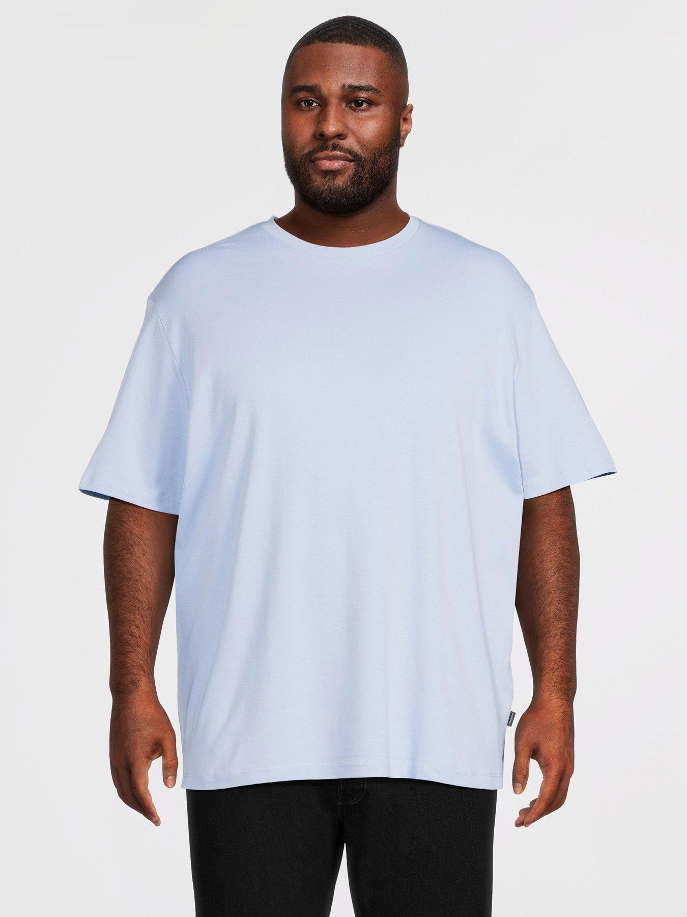 Jack & Jones Plus Premium Summer Graphic T-Shirt - Light Blue