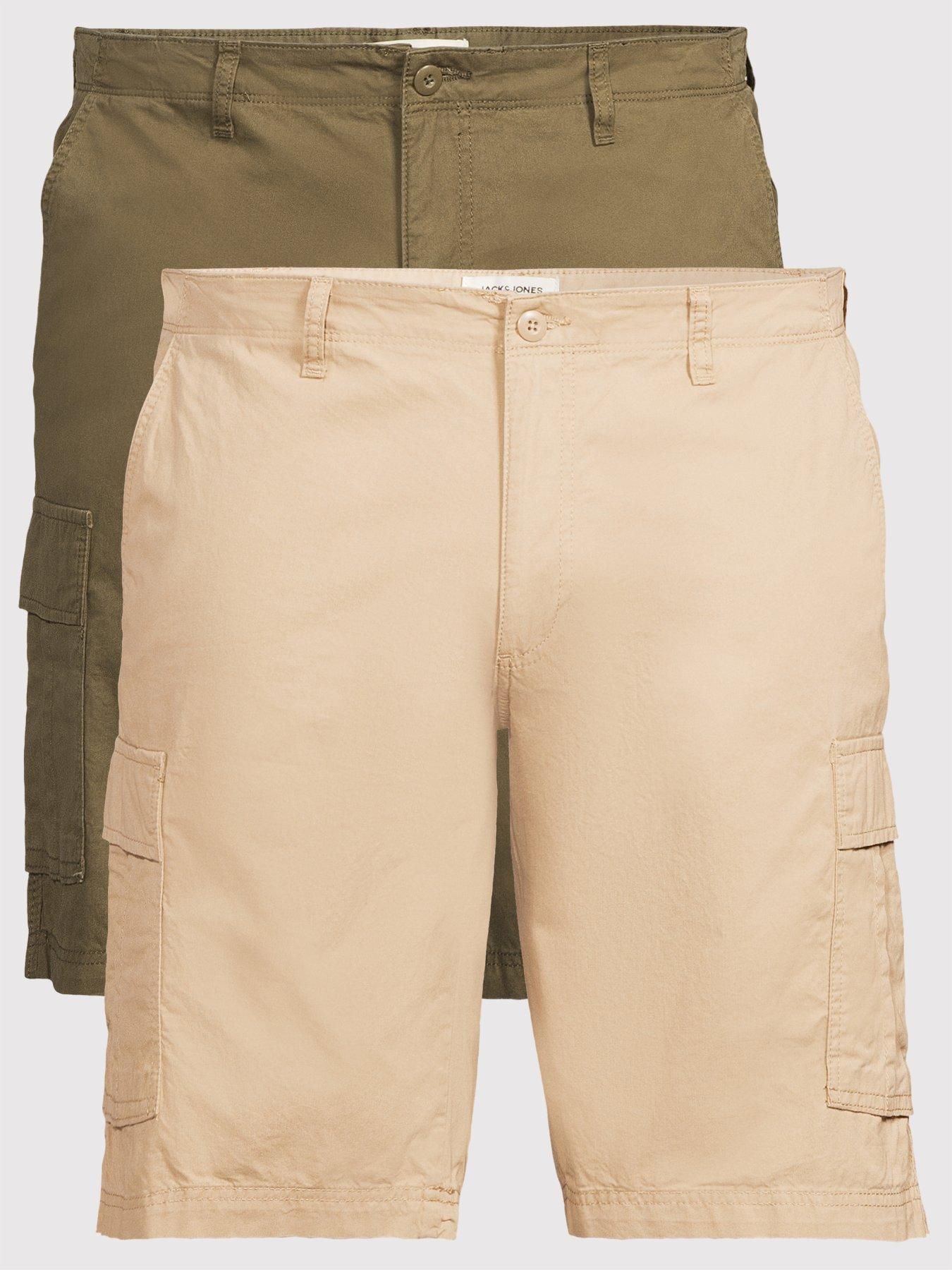 Jack & Jones Jack & Jones Plus Matty Cargo Shorts 2 Pack - Multi