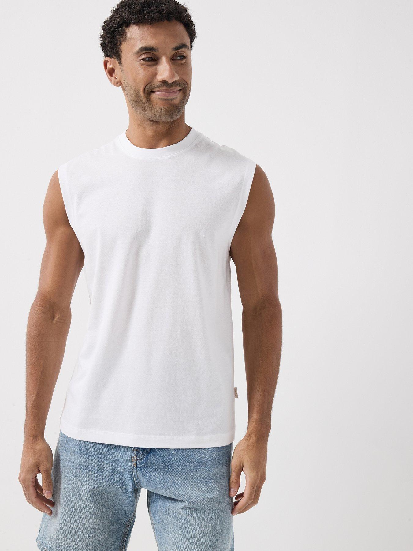 Jack & Jones Sleeveless T-Shirt - White