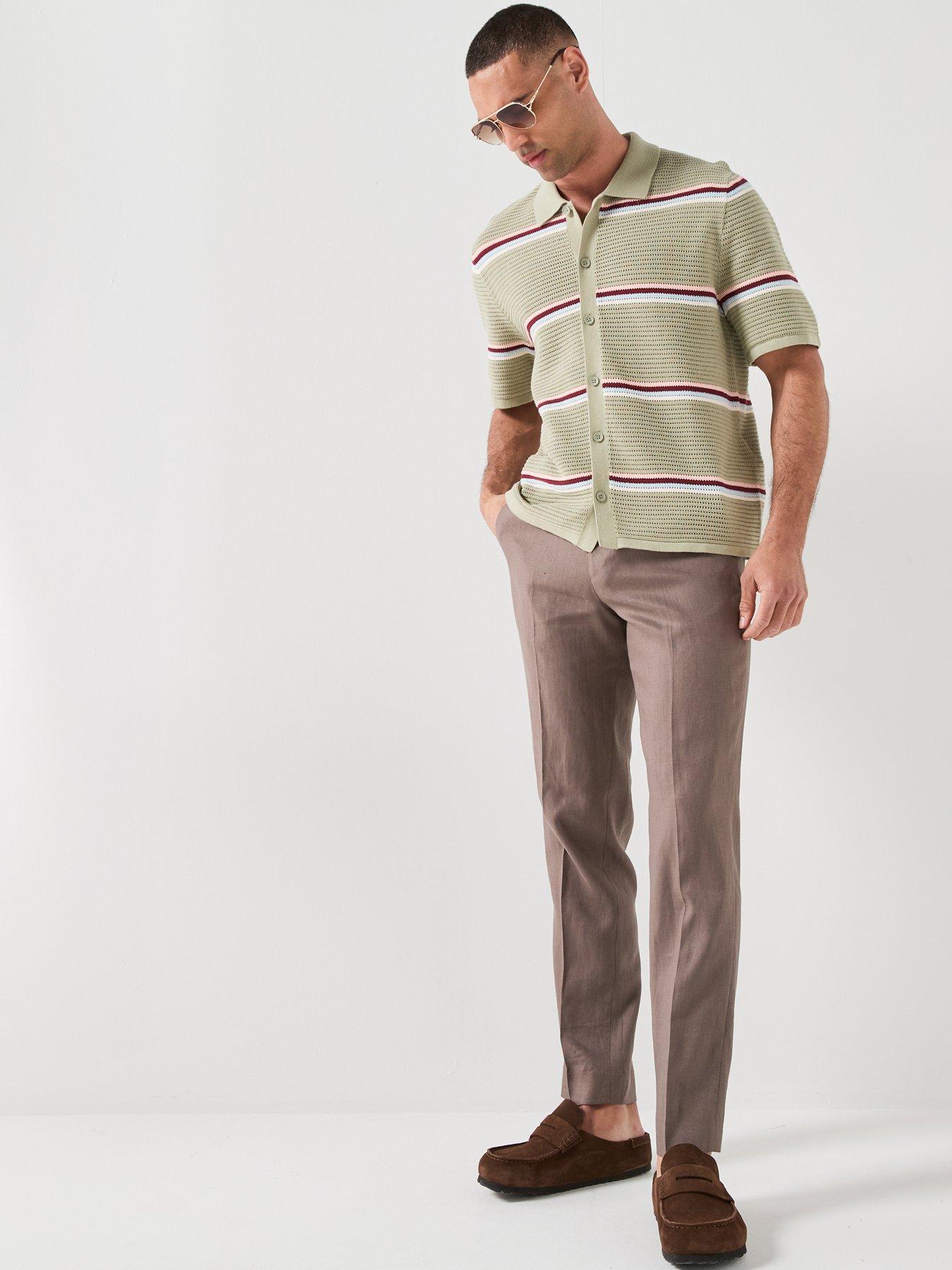 Image 3 of 5 of Jack & Jones Short Sleeve Knit Polo Cardigan - Green