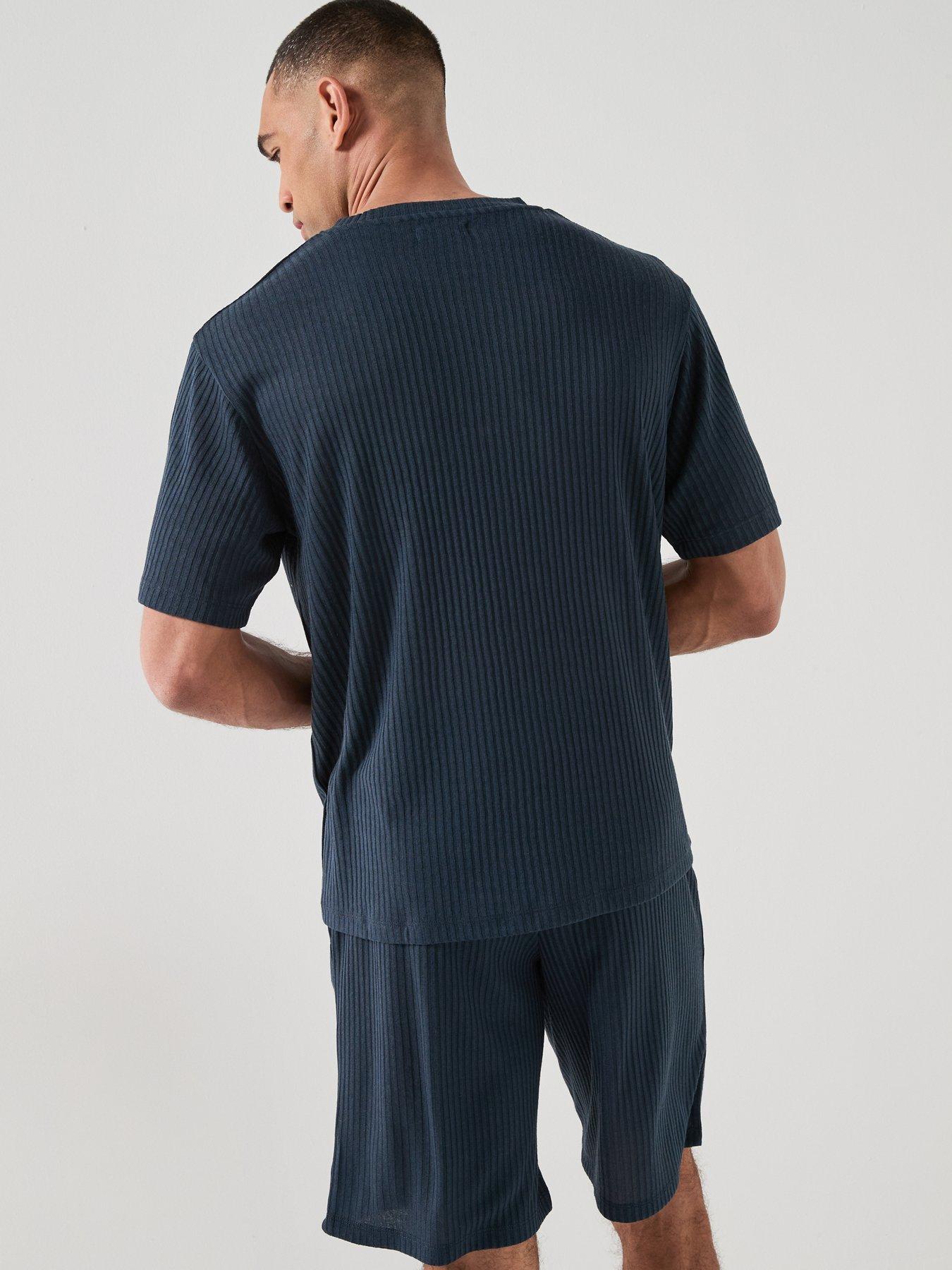Image 2 of 6 of Jack & Jones T-Shirt And Shorts Set - Navy