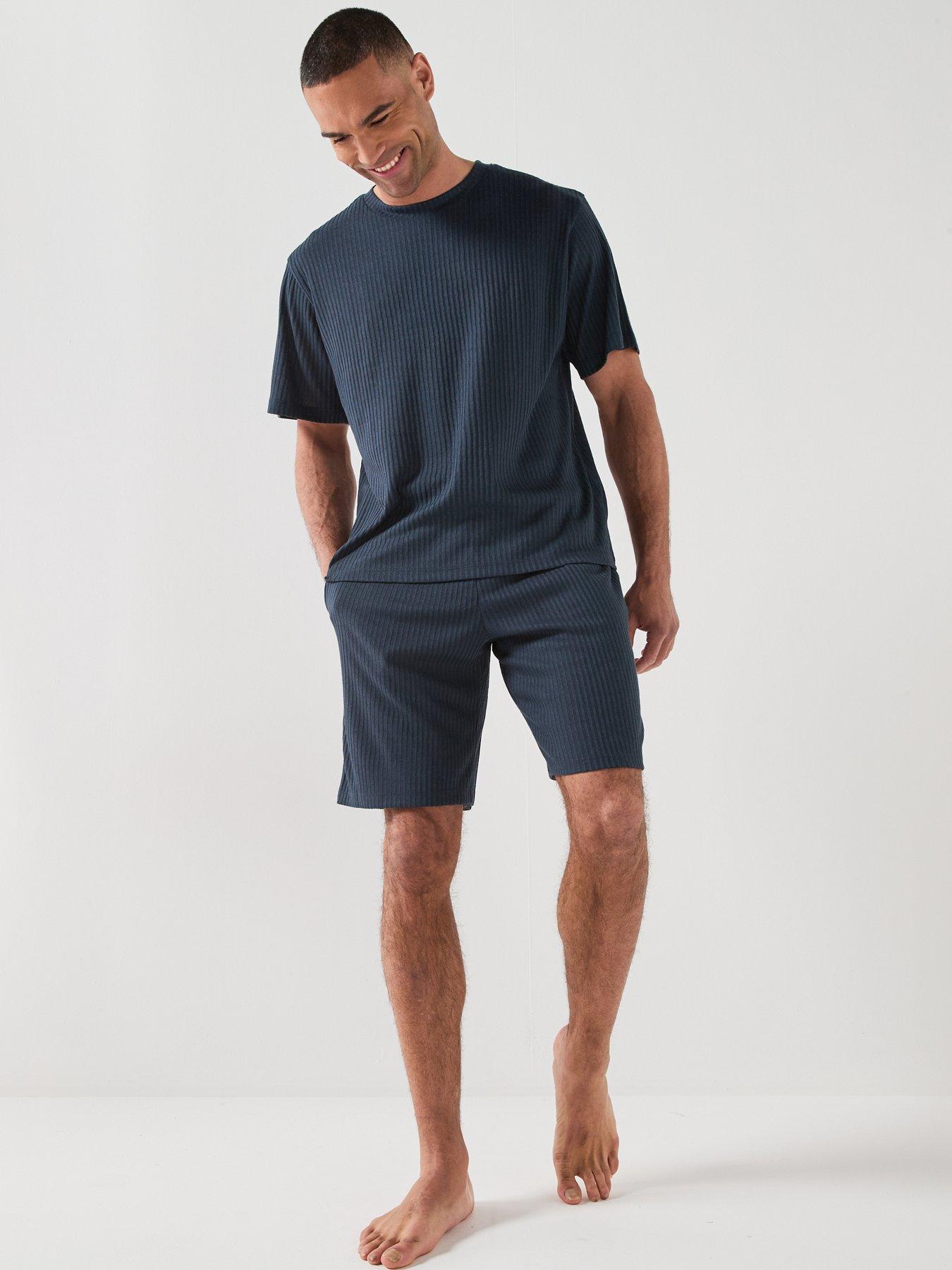 Image 3 of 6 of Jack & Jones T-Shirt And Shorts Set - Navy