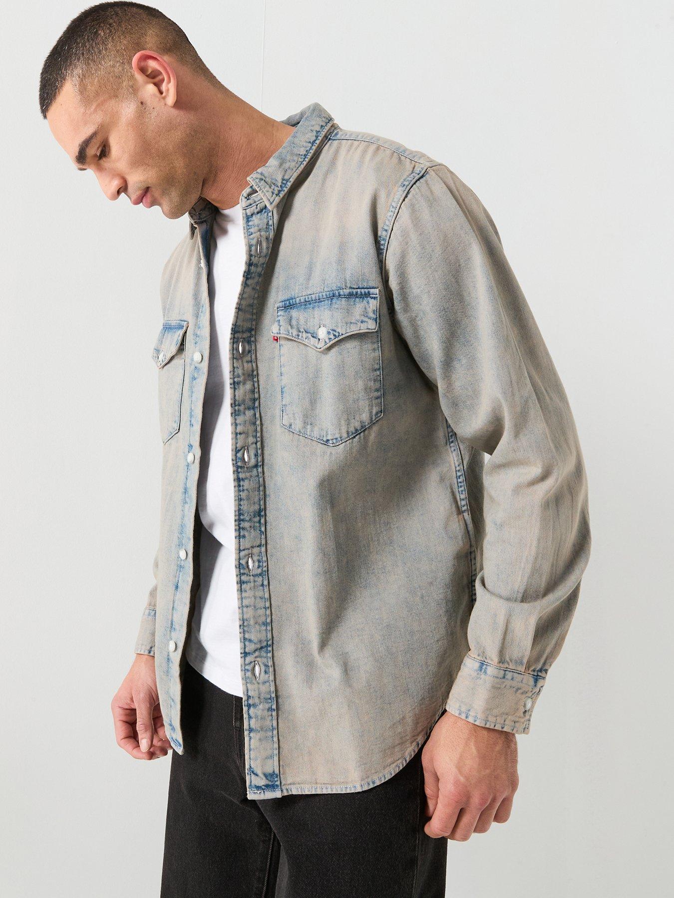 Levi's Denim Western Relaxed Fit Long Sleeve Shirt - Blue